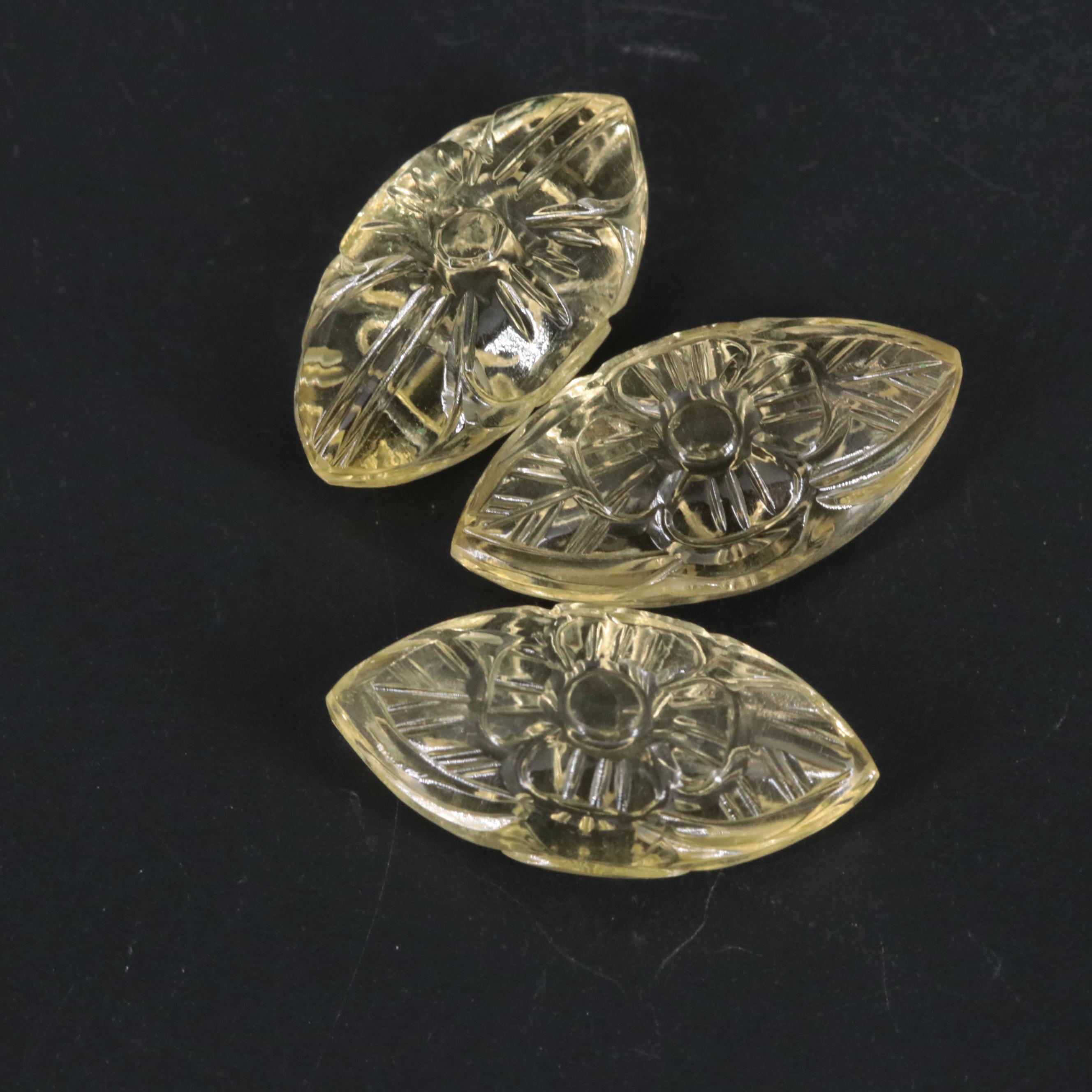 Loose 30.54 CTW Lemon Quartz