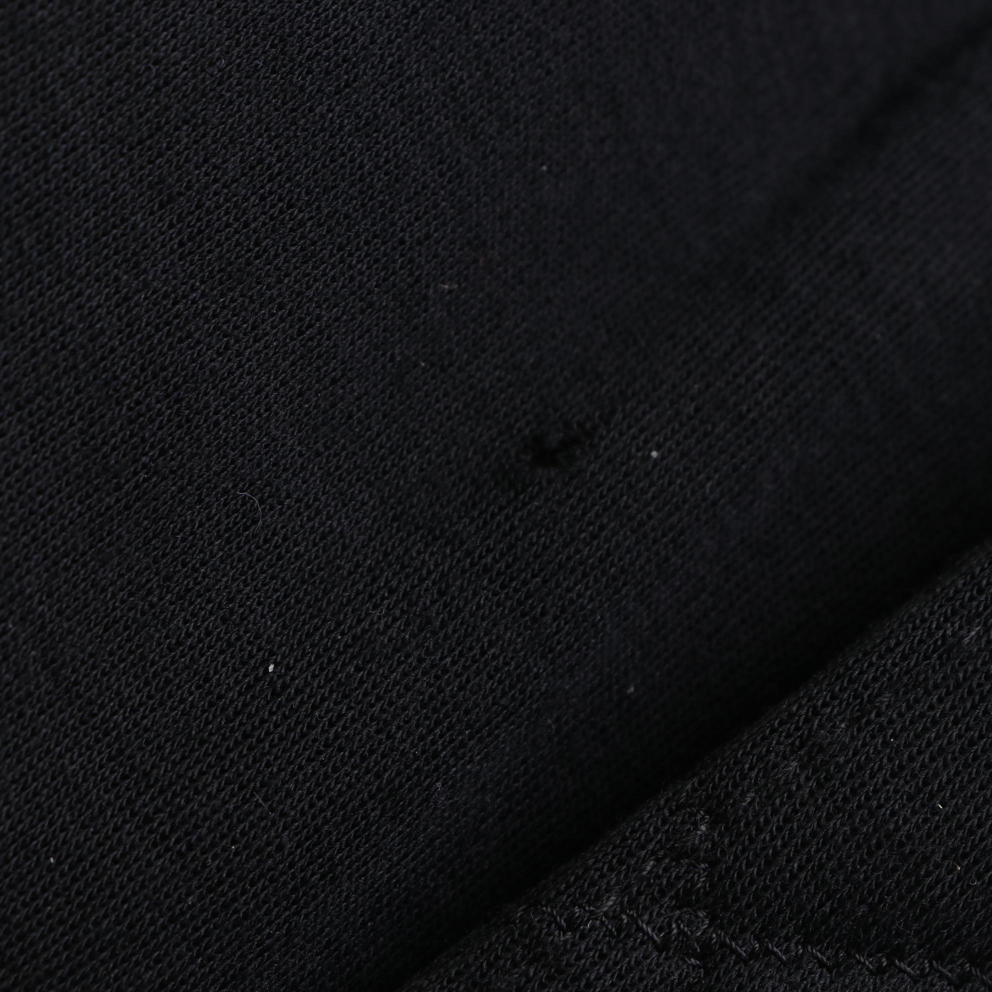 Chanel CC Flap Bag in Black Quilted Jersey Knit