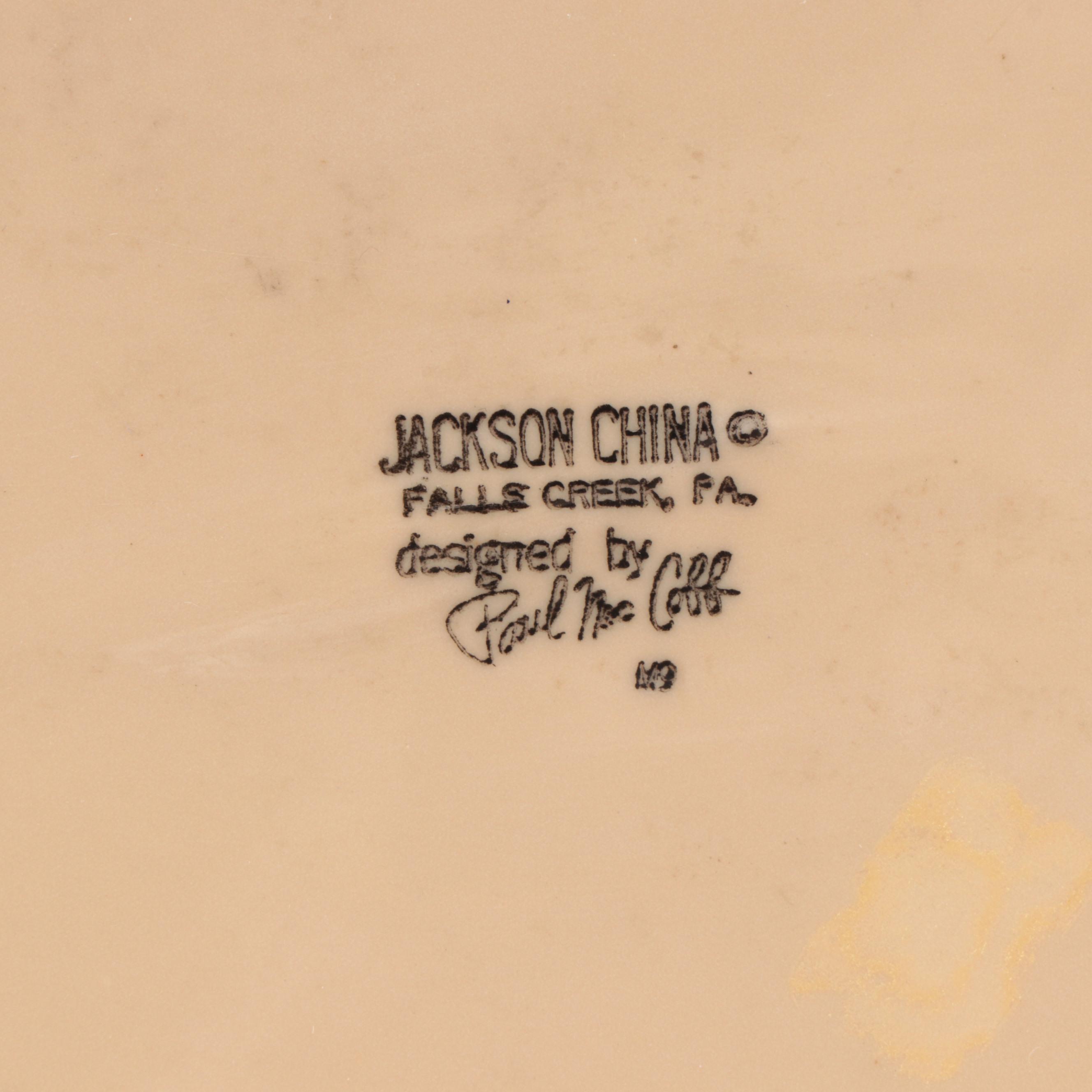 Tepco "Broken Wagon Wheel" Grill Plate with Jackson China Longhorn Platter