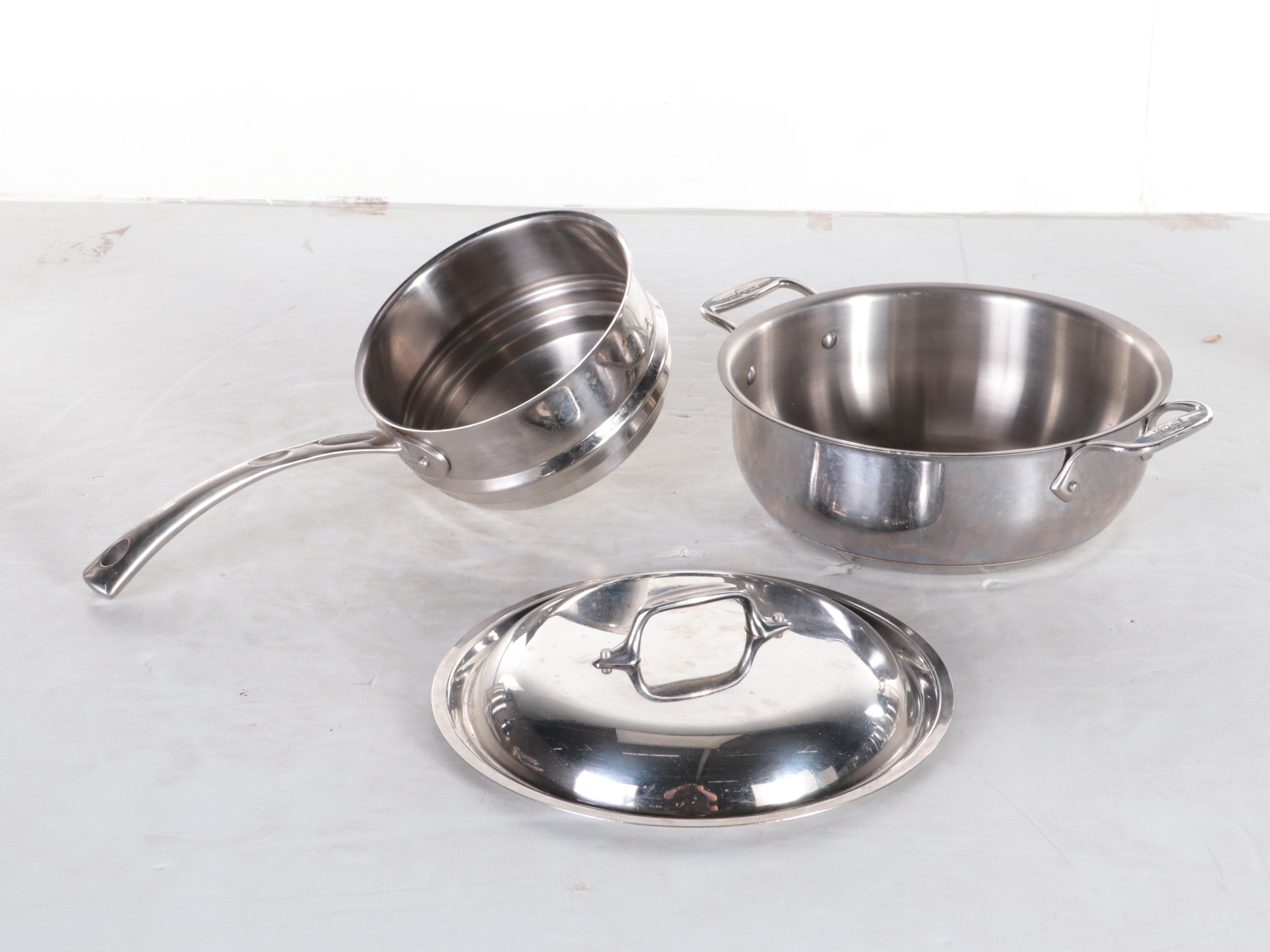 Vesta Immersion Circulator with Other Stainless Steel Cookware