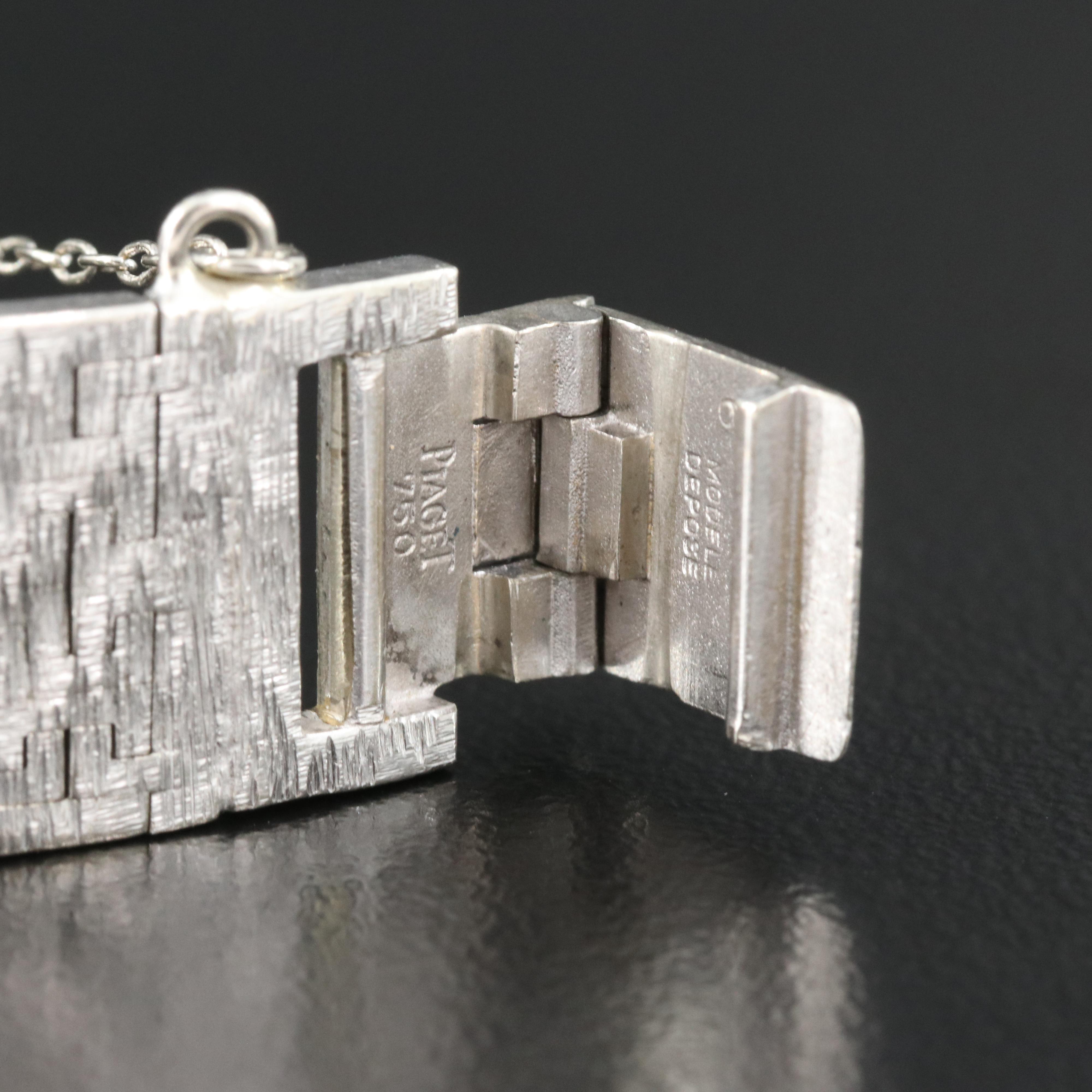 18K Piaget 1.30 CTW Diamond Back Wind Watch