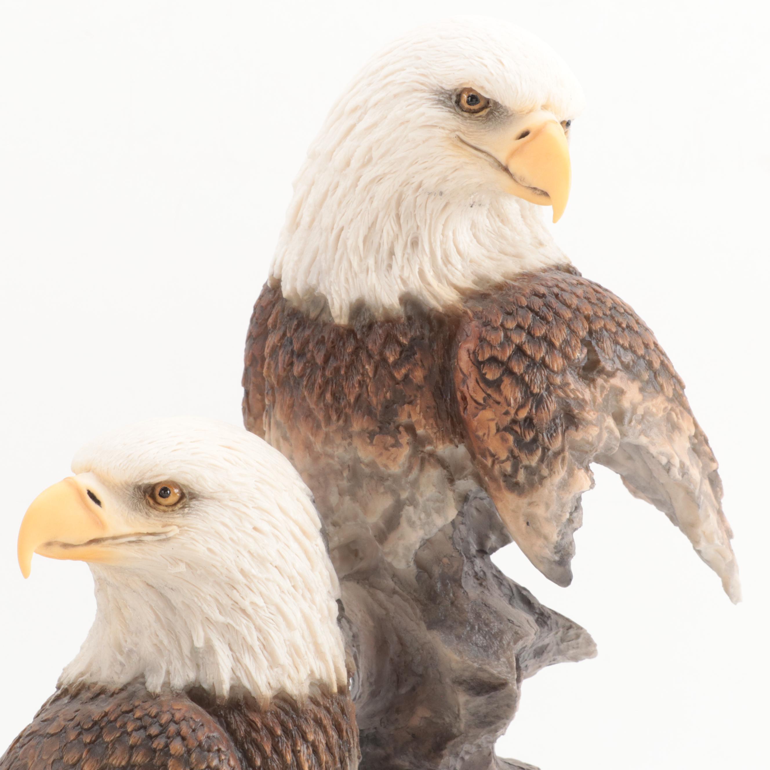 Joe Slockbower Bonded Stone Sculpture "Double Vision," Circa 1995