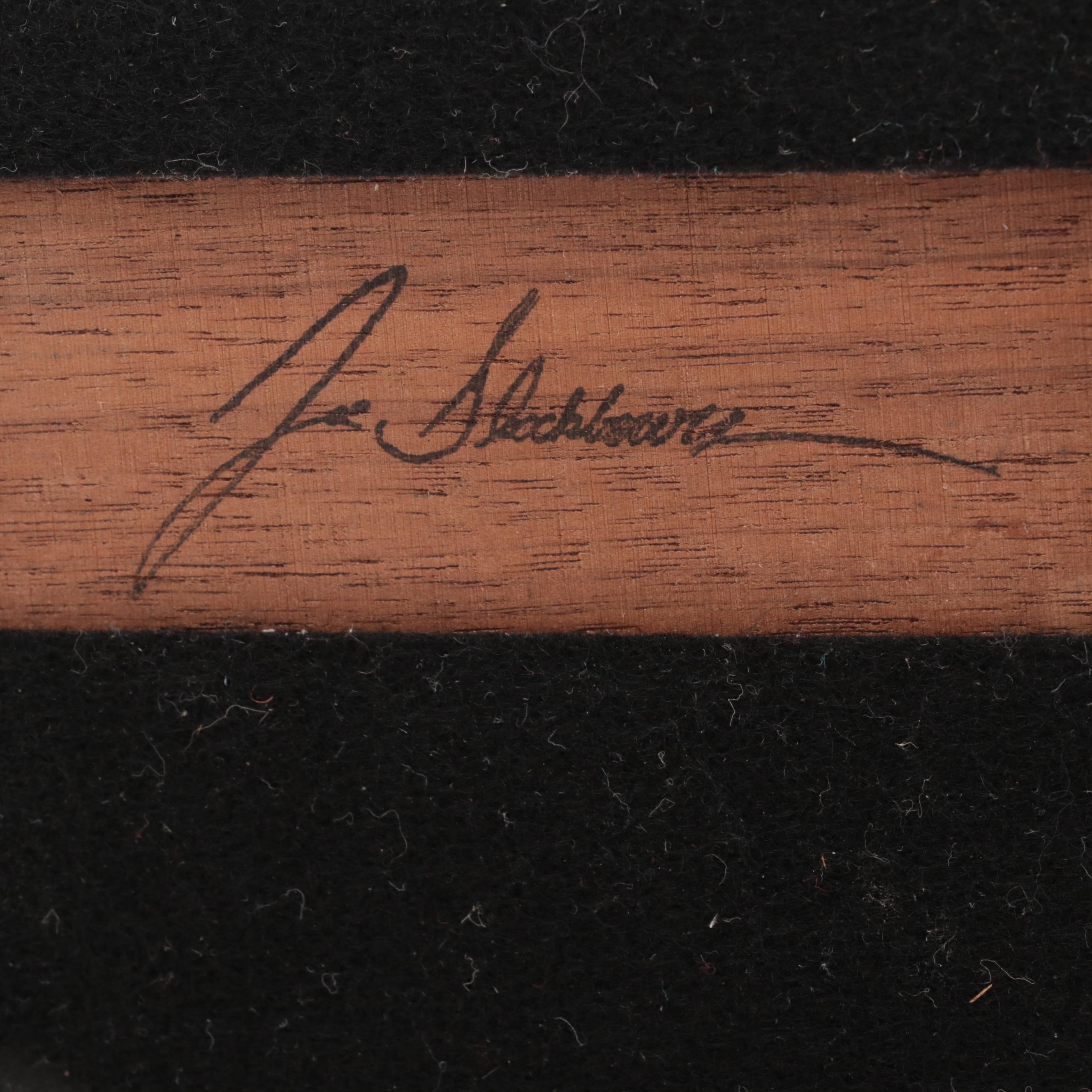 Joe Slockbower Bonded Stone Sculpture "Double Vision," Circa 1995