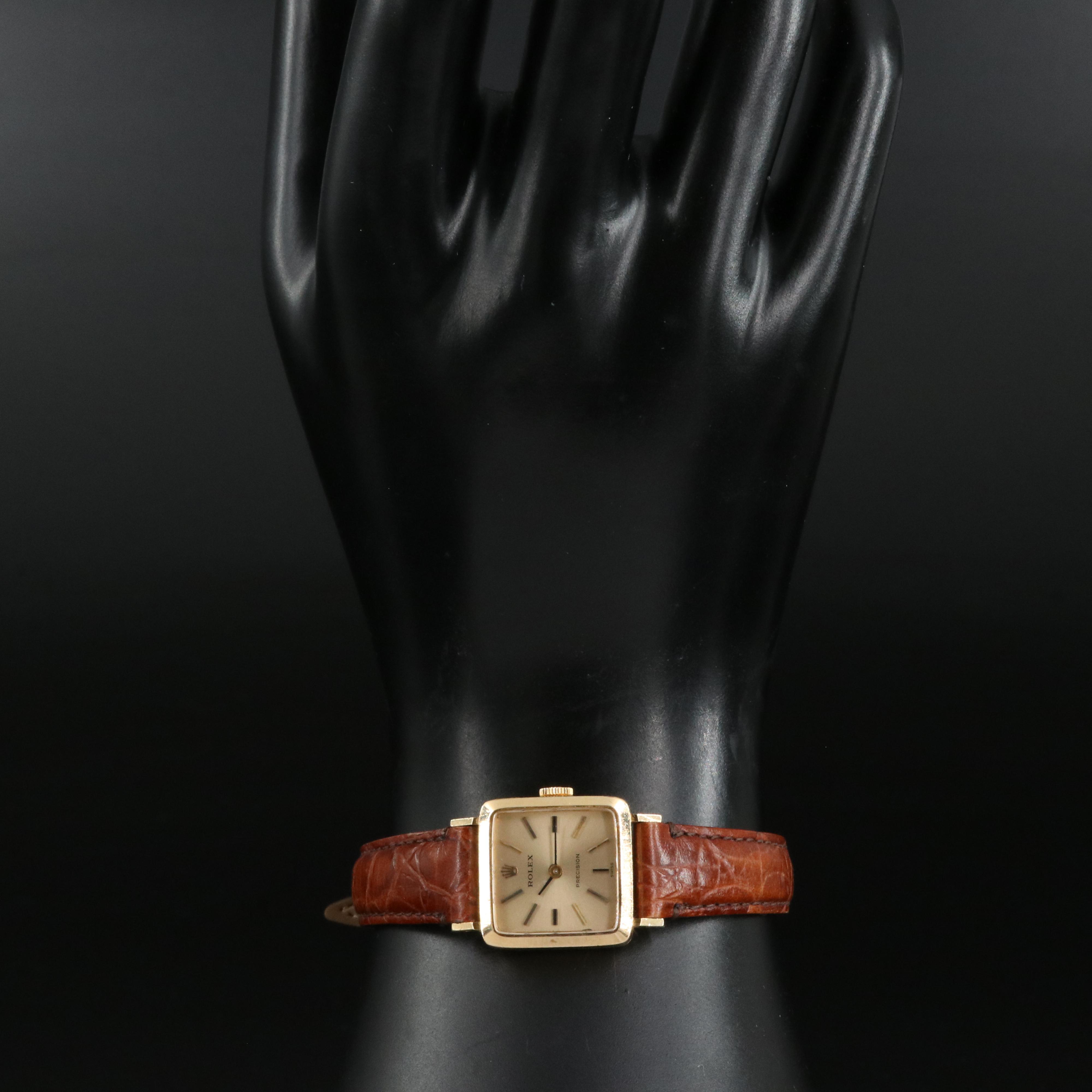 1970 Rolex 18K Manual Wind Precision Watch