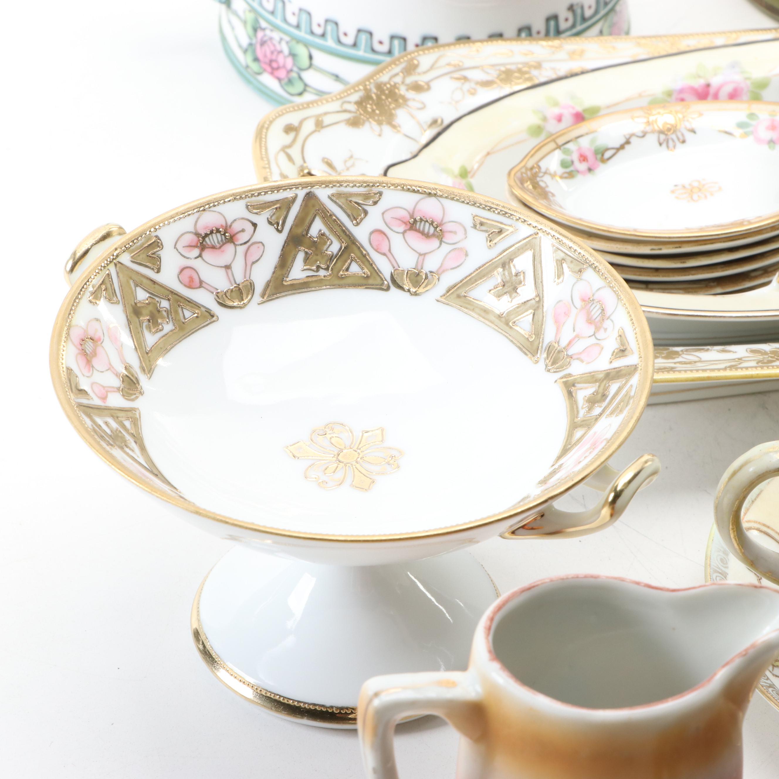 Morimura Brothers and Other Nippon Porcelain Tableware, Early 20th Century