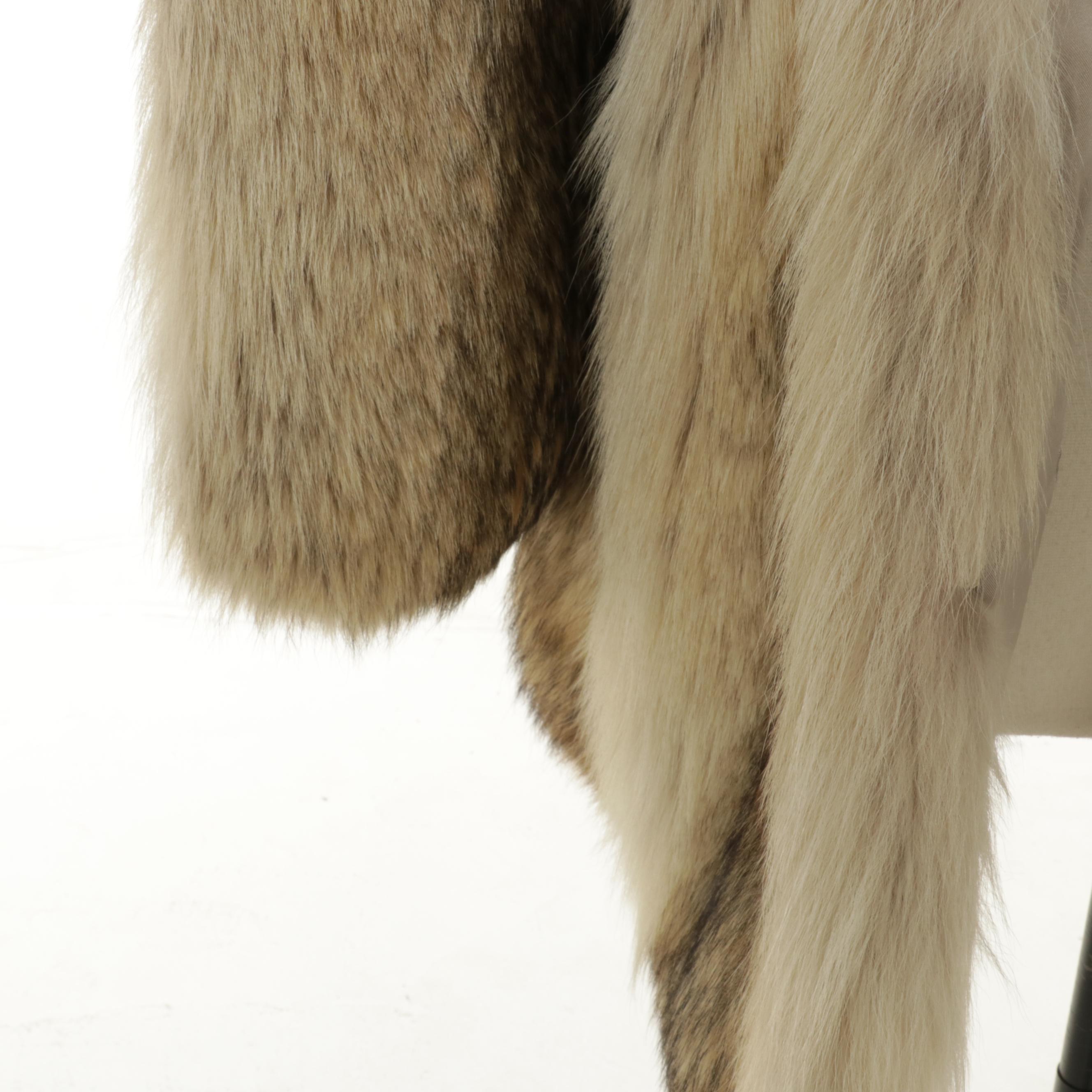 Marshall-Fields Coyote Fur Coat, Mid to Late 20th Century