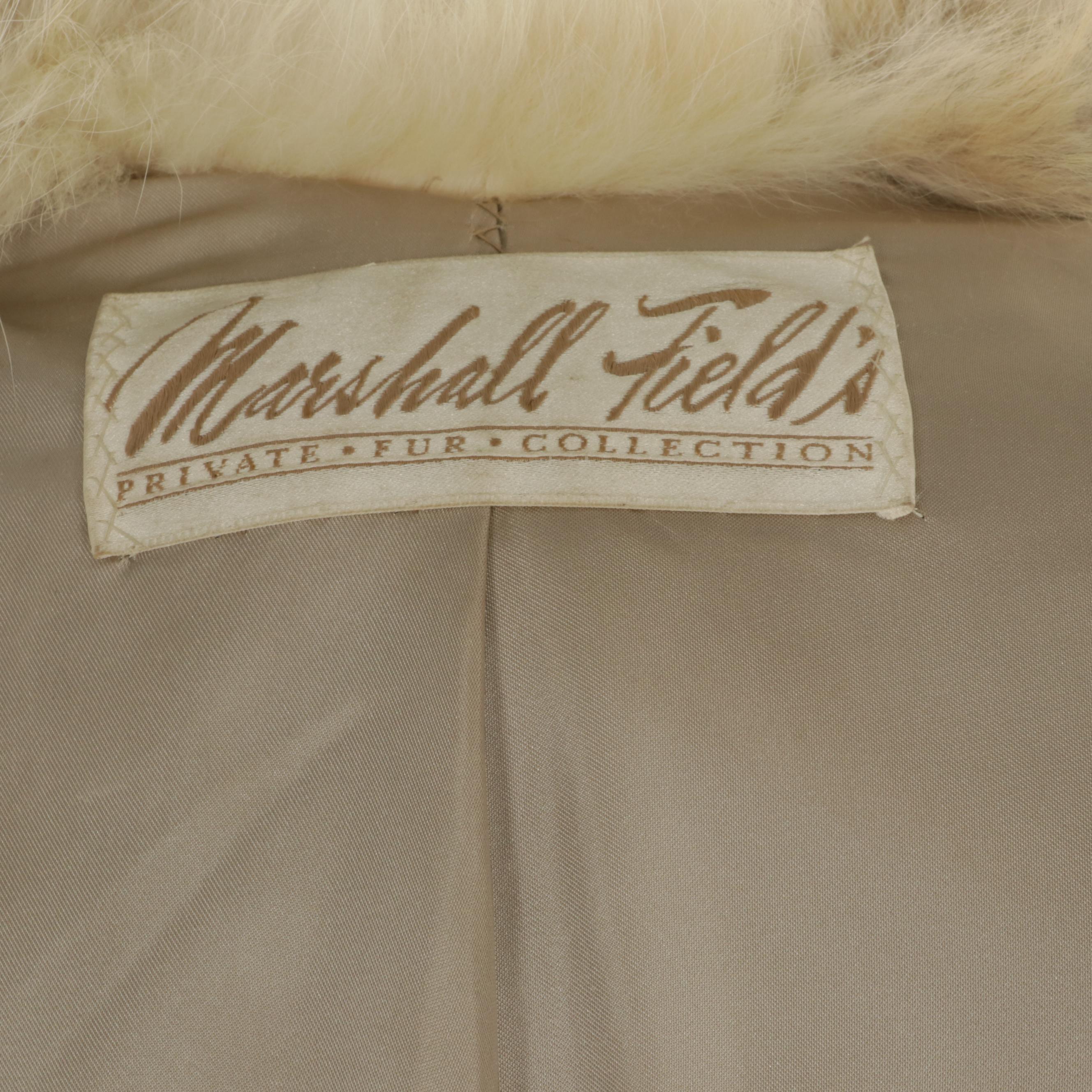 Marshall-Fields Coyote Fur Coat, Mid to Late 20th Century