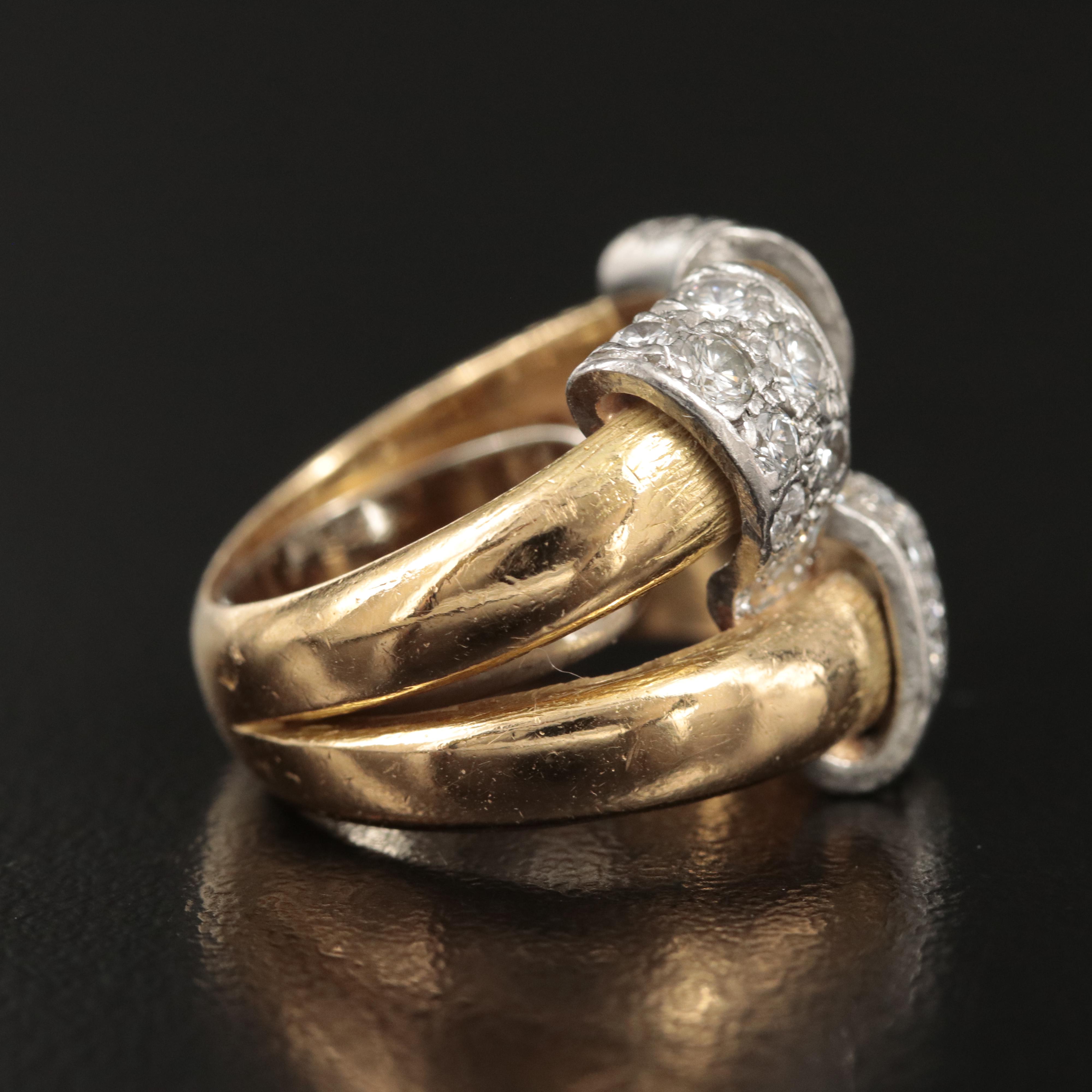 1960s Jean Schlumberger for Tiffany & Co. 18K and Platinum 1.02 CTW Diamond Ring