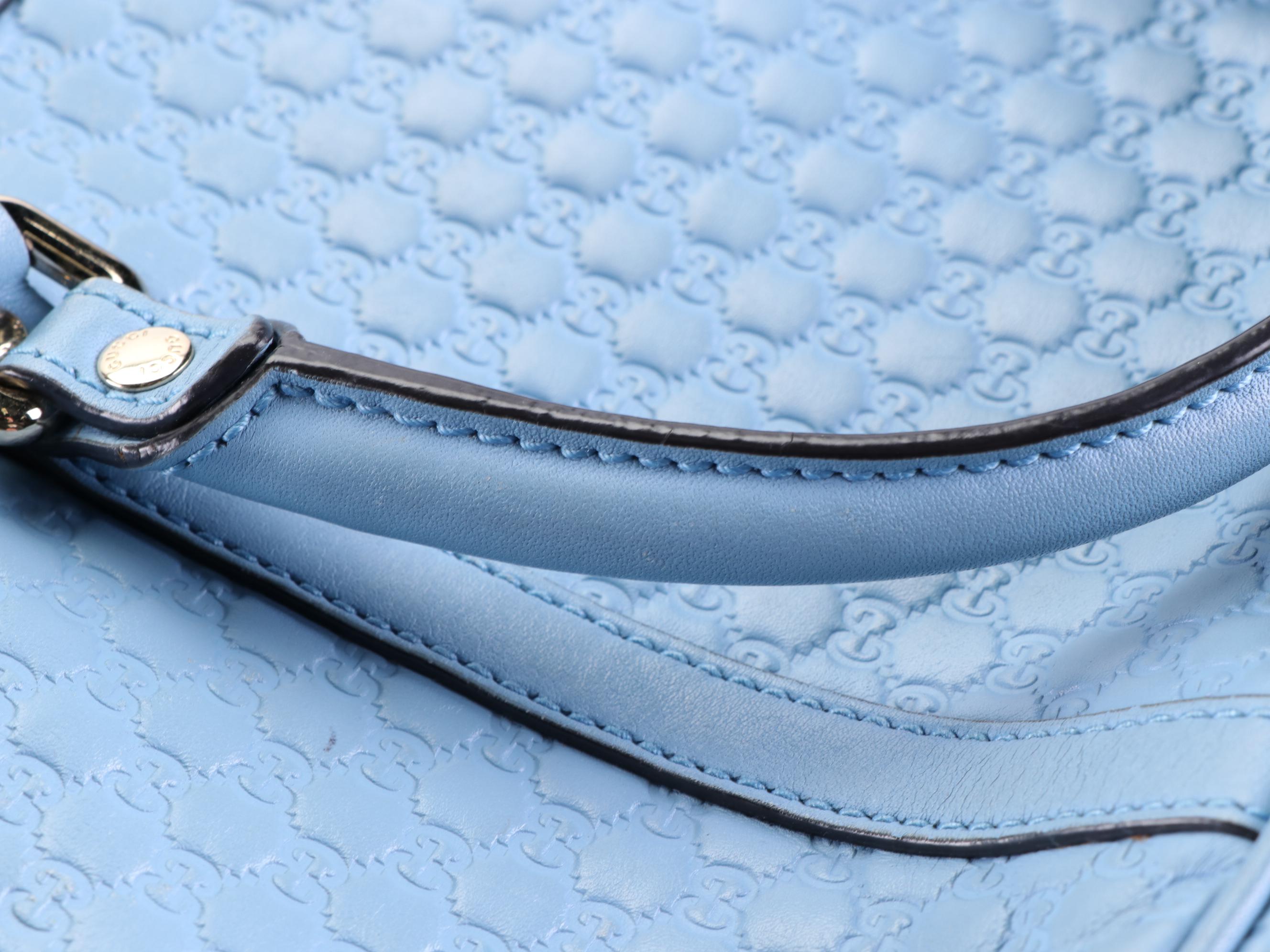 Gucci Mini Dome Two-Way Bag in GG Microguccissima Leather