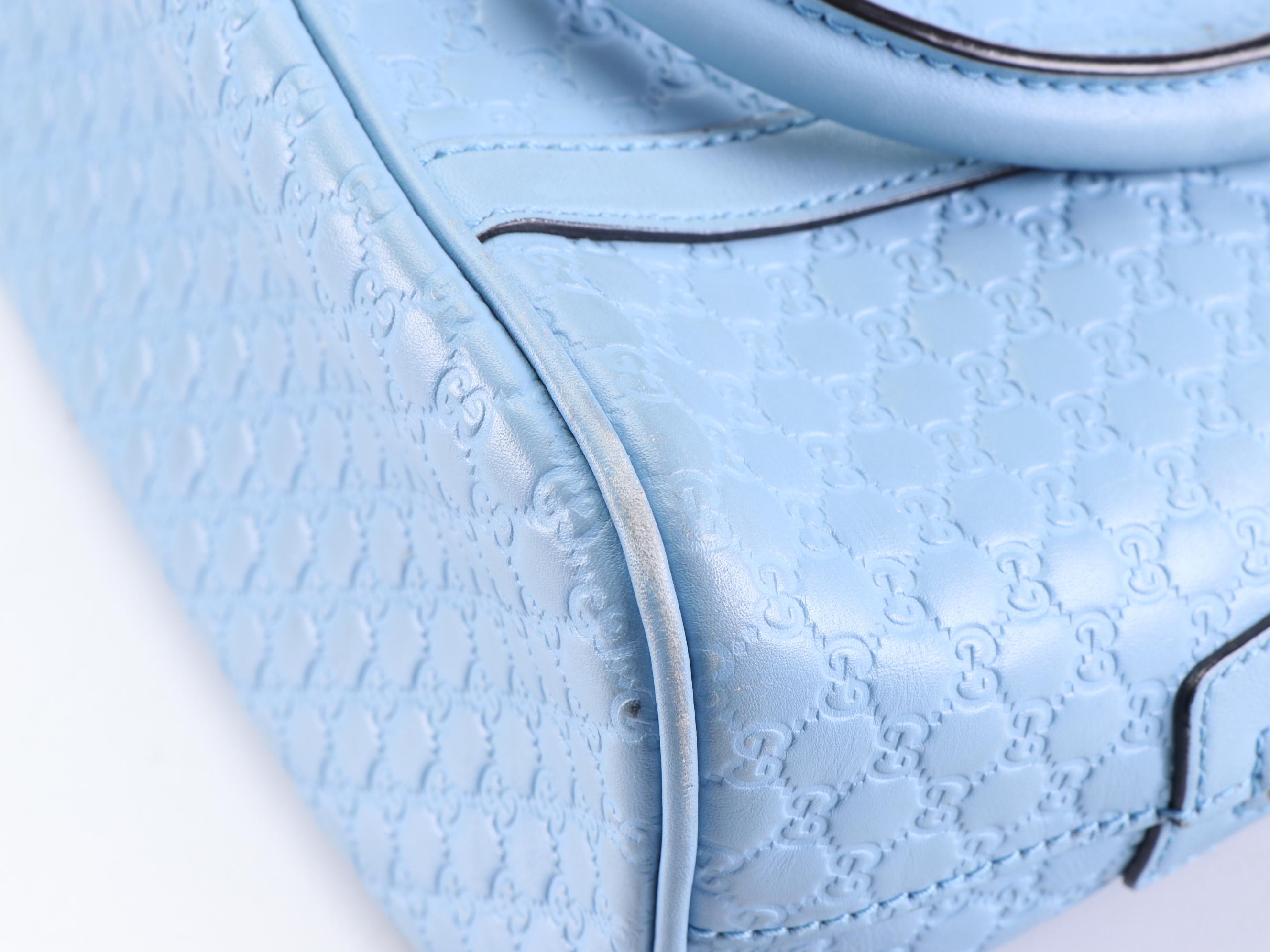 Gucci Mini Dome Two-Way Bag in GG Microguccissima Leather