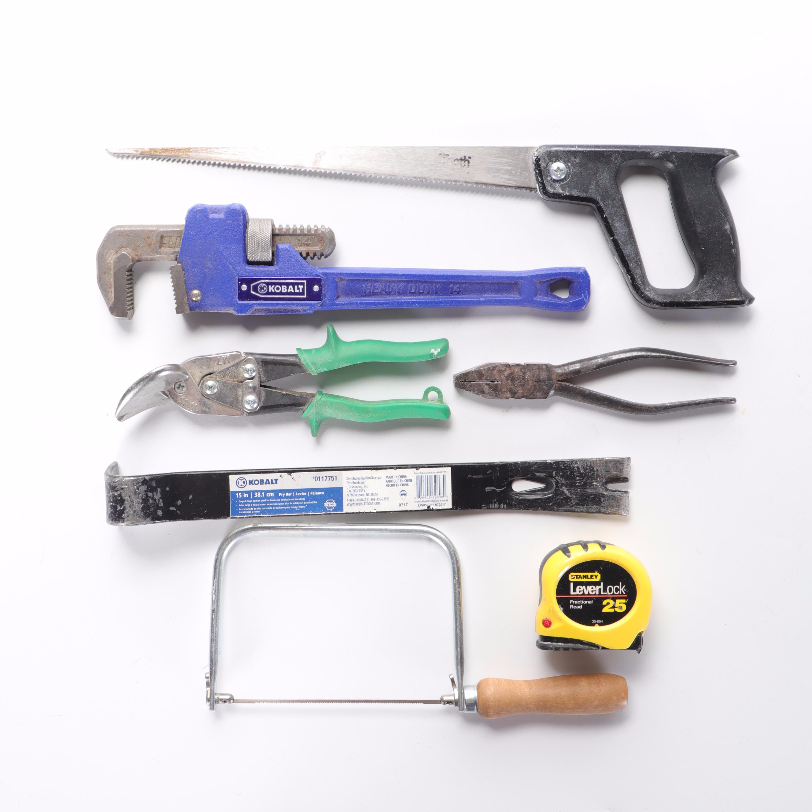 Craftsman Metal Toolbox with Makita, Stanley and Other Hand Tools