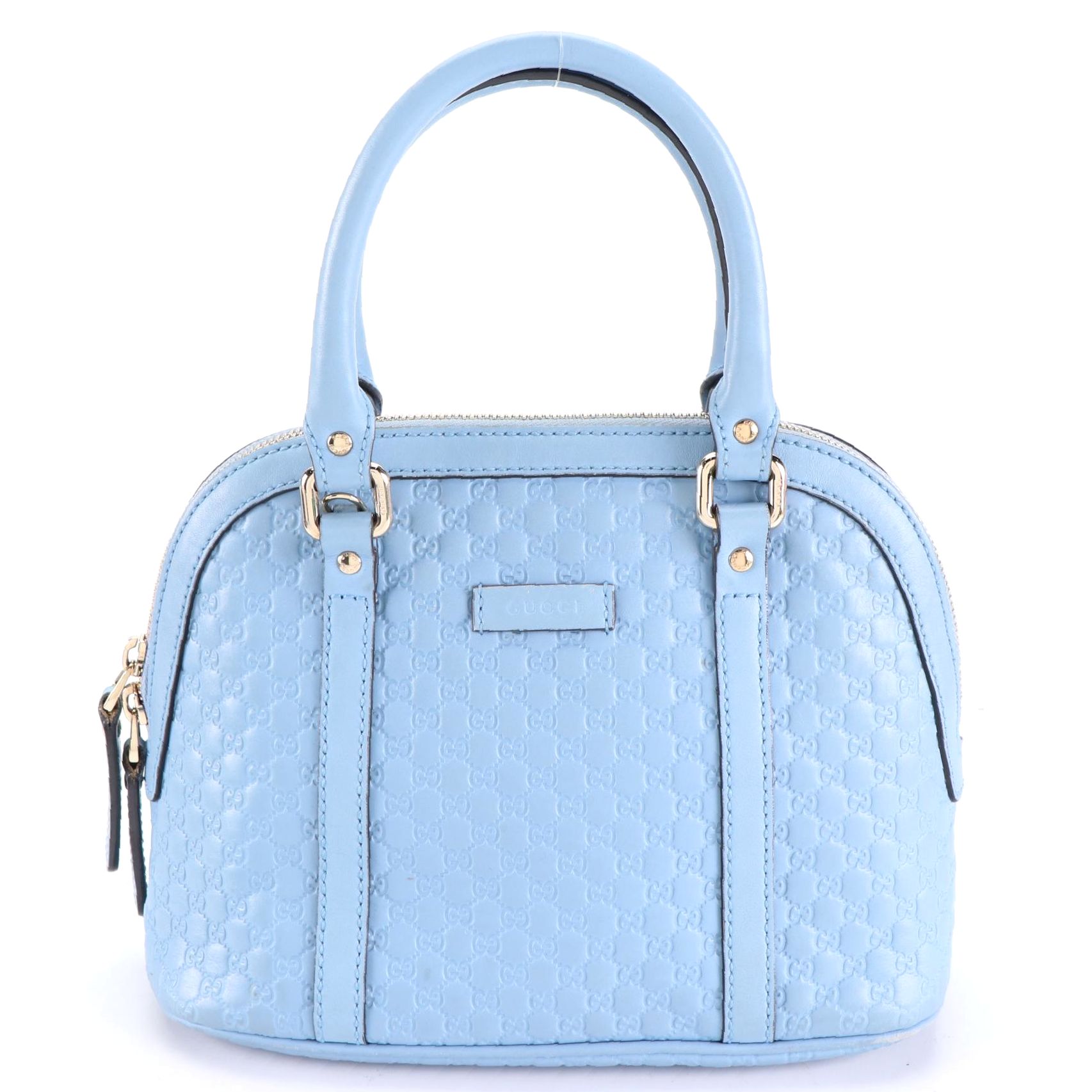 Gucci Mini Dome Two-Way Bag in GG Microguccissima Leather