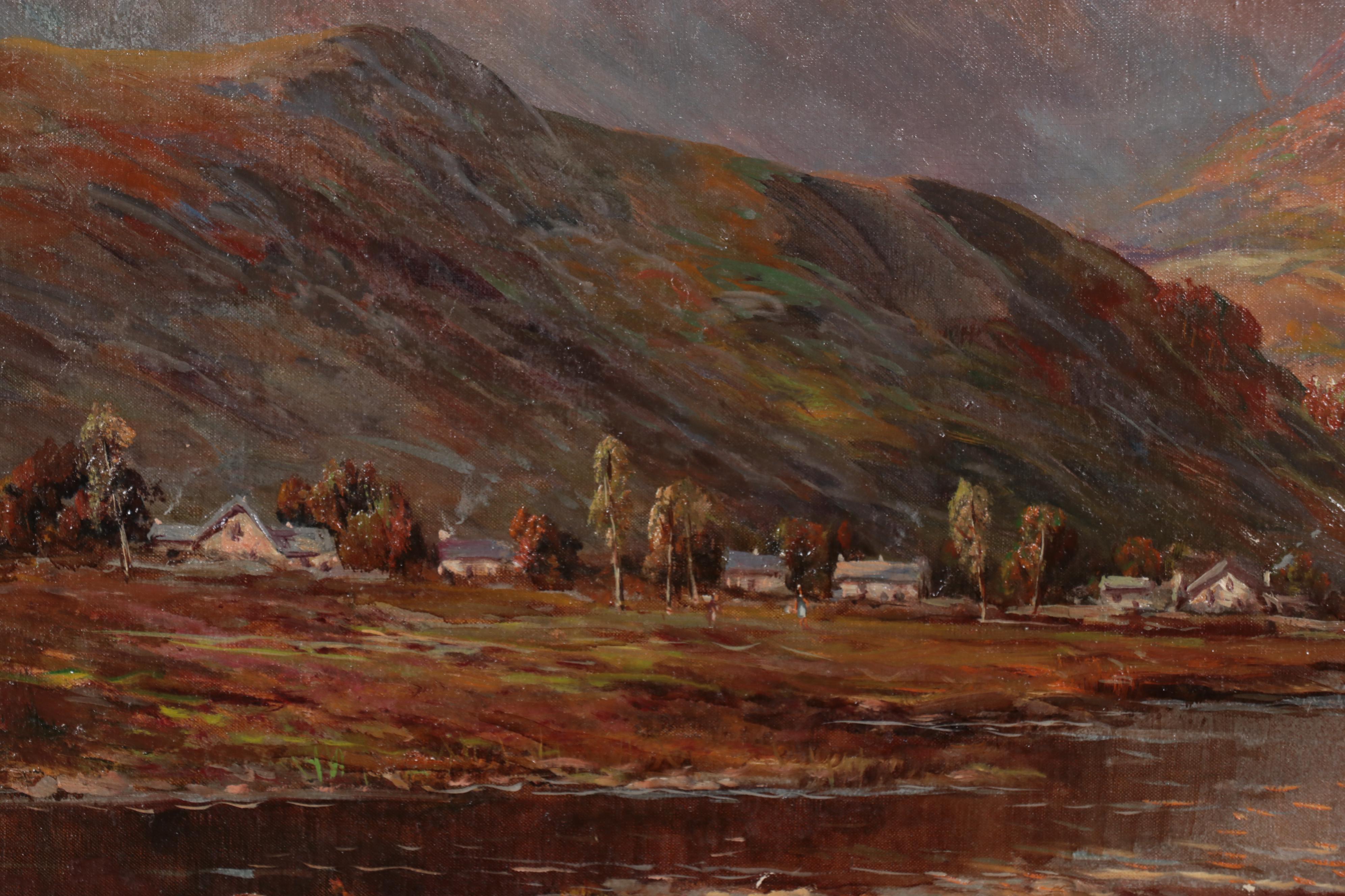 Campbell Scott Oil Painting of Mountainous Landscape