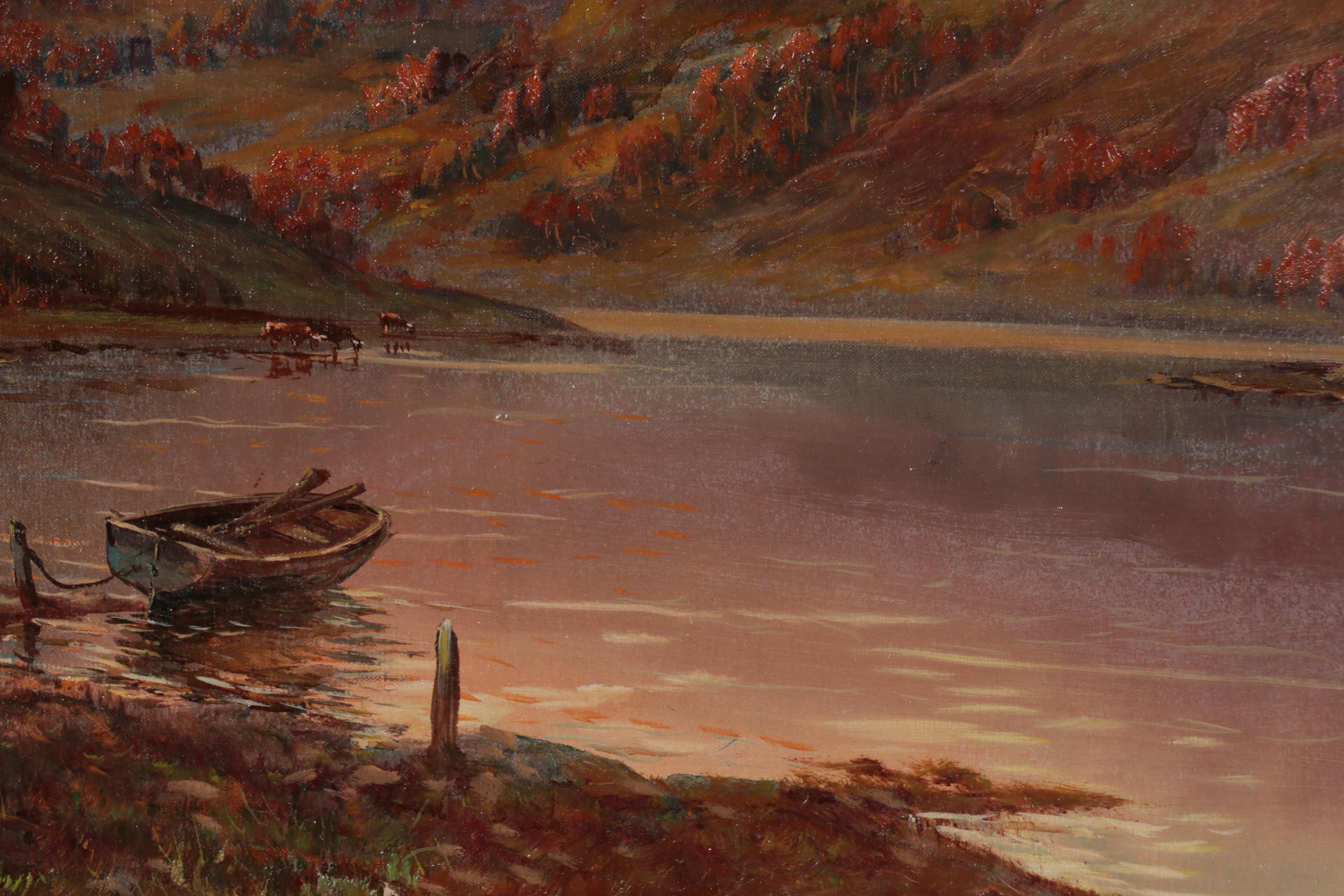 Campbell Scott Oil Painting of Mountainous Landscape