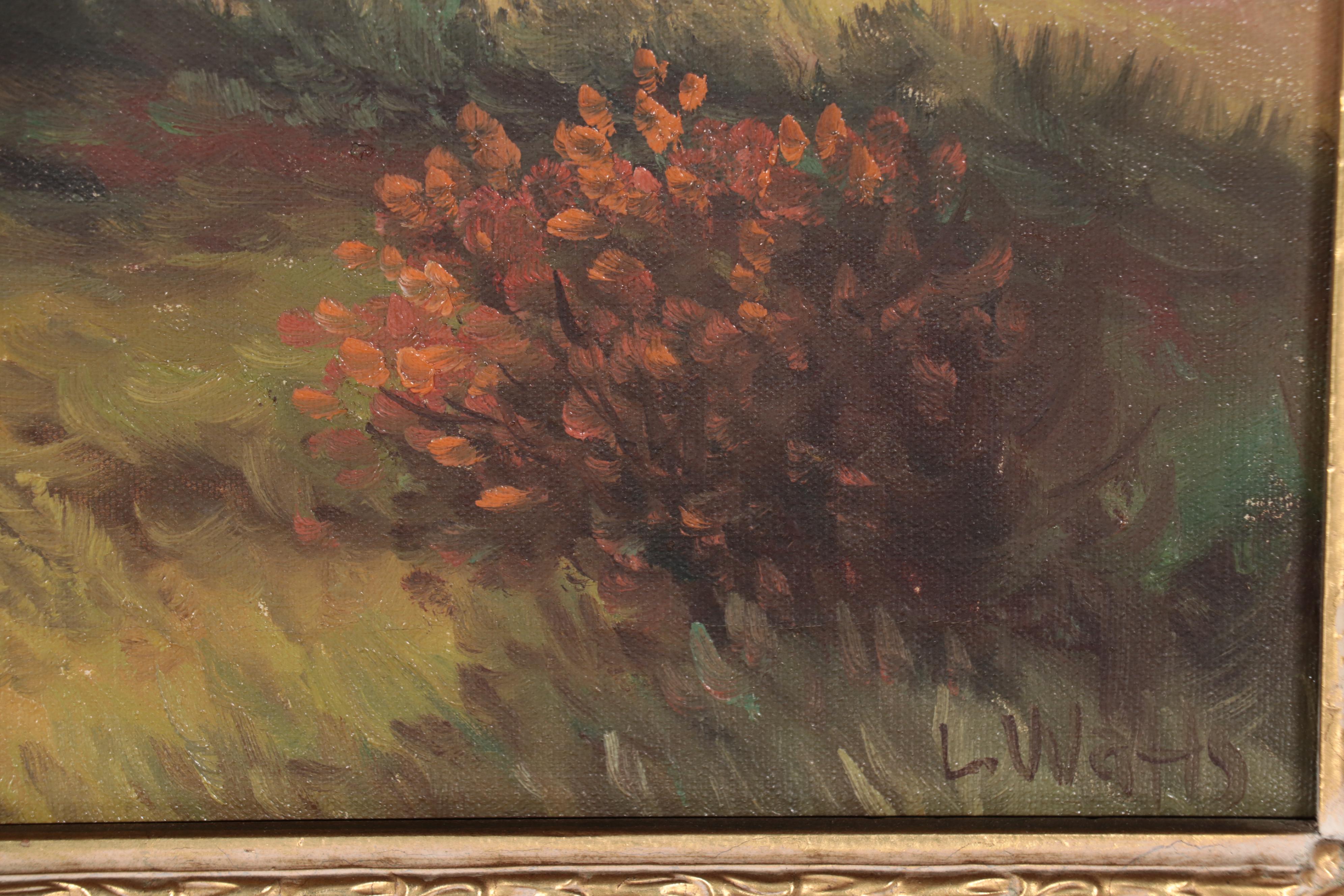 Oil Painting of River Landscape