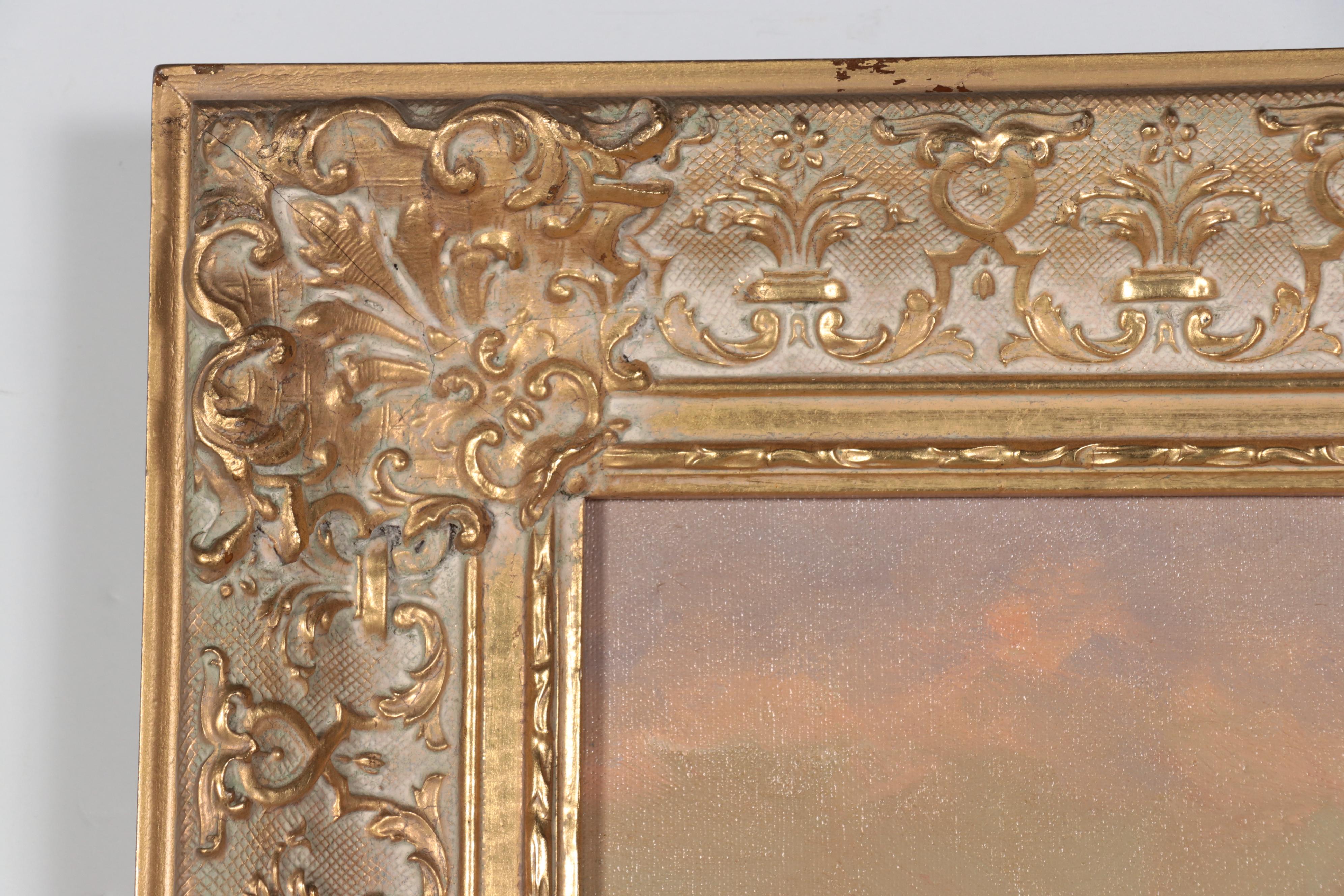 Oil Painting of River Landscape