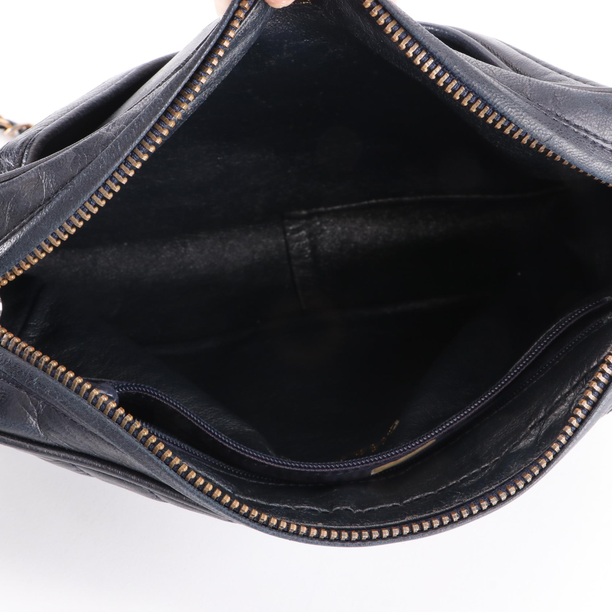 Chanel Matelasse Leather Shoulder Bag with Tassel and Interwoven Chain Strap