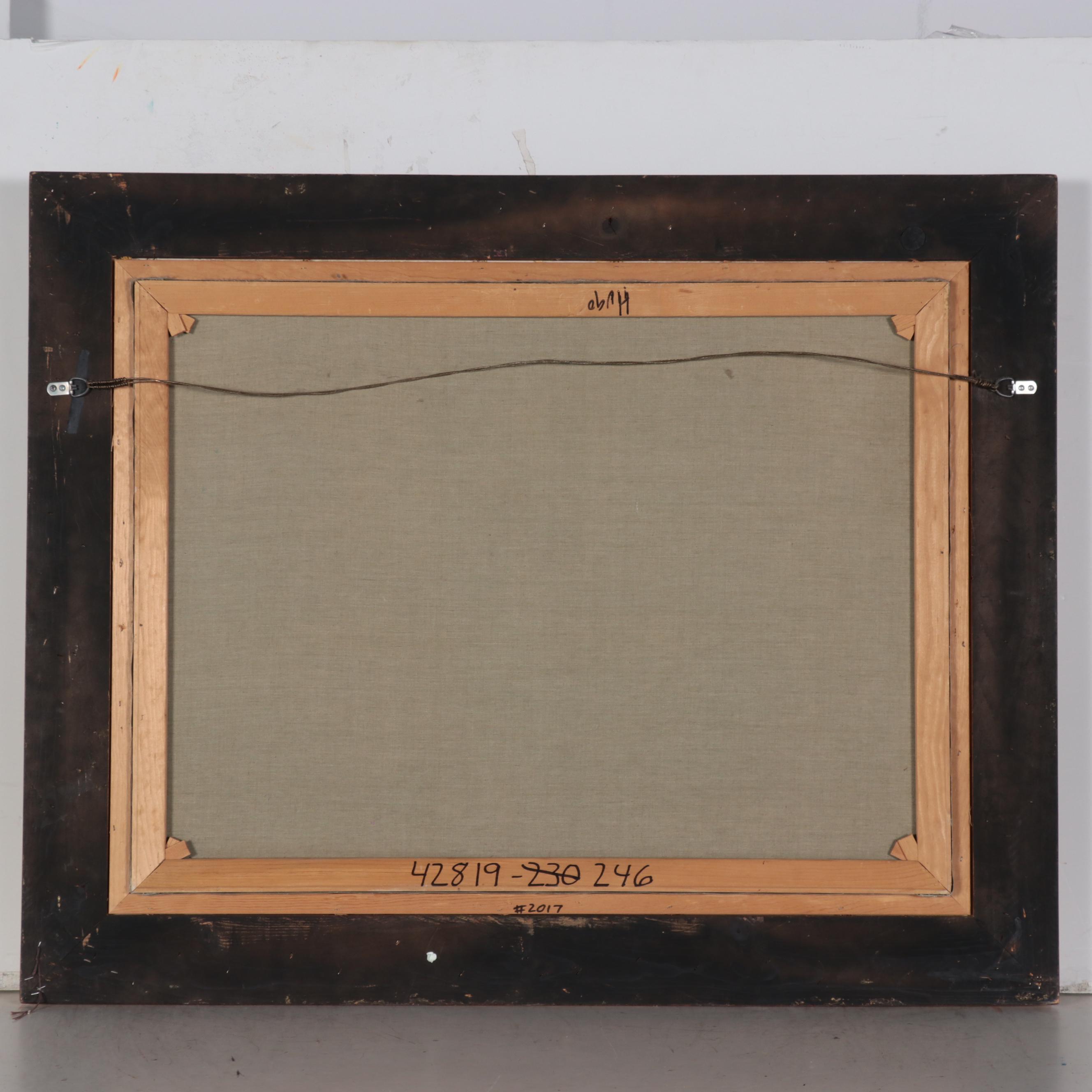 Roy Allison Oil Painting of Women Along the Beach