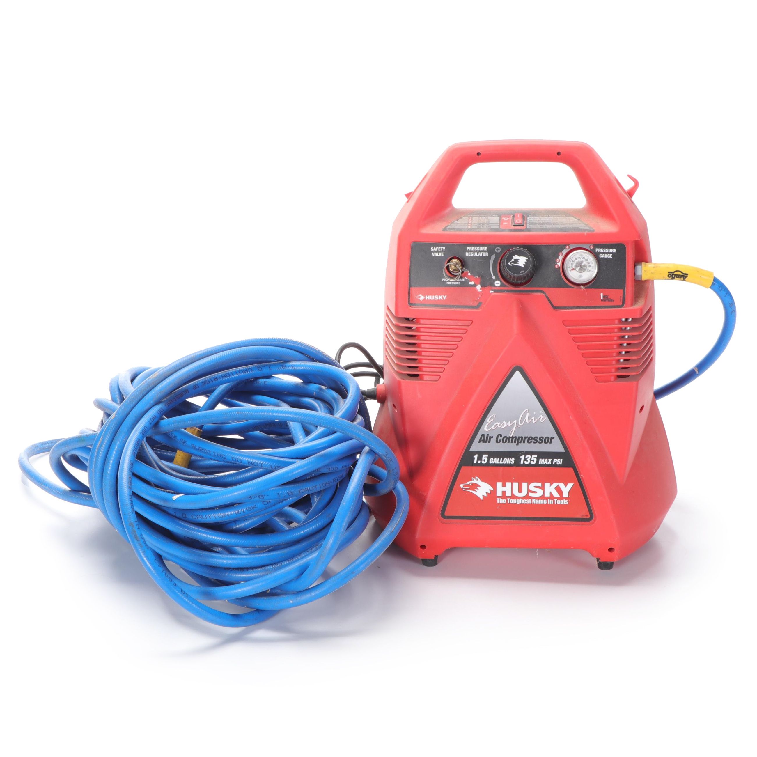 Husky Easy Air 1.5 Gal Electric Air Compressor With Hose