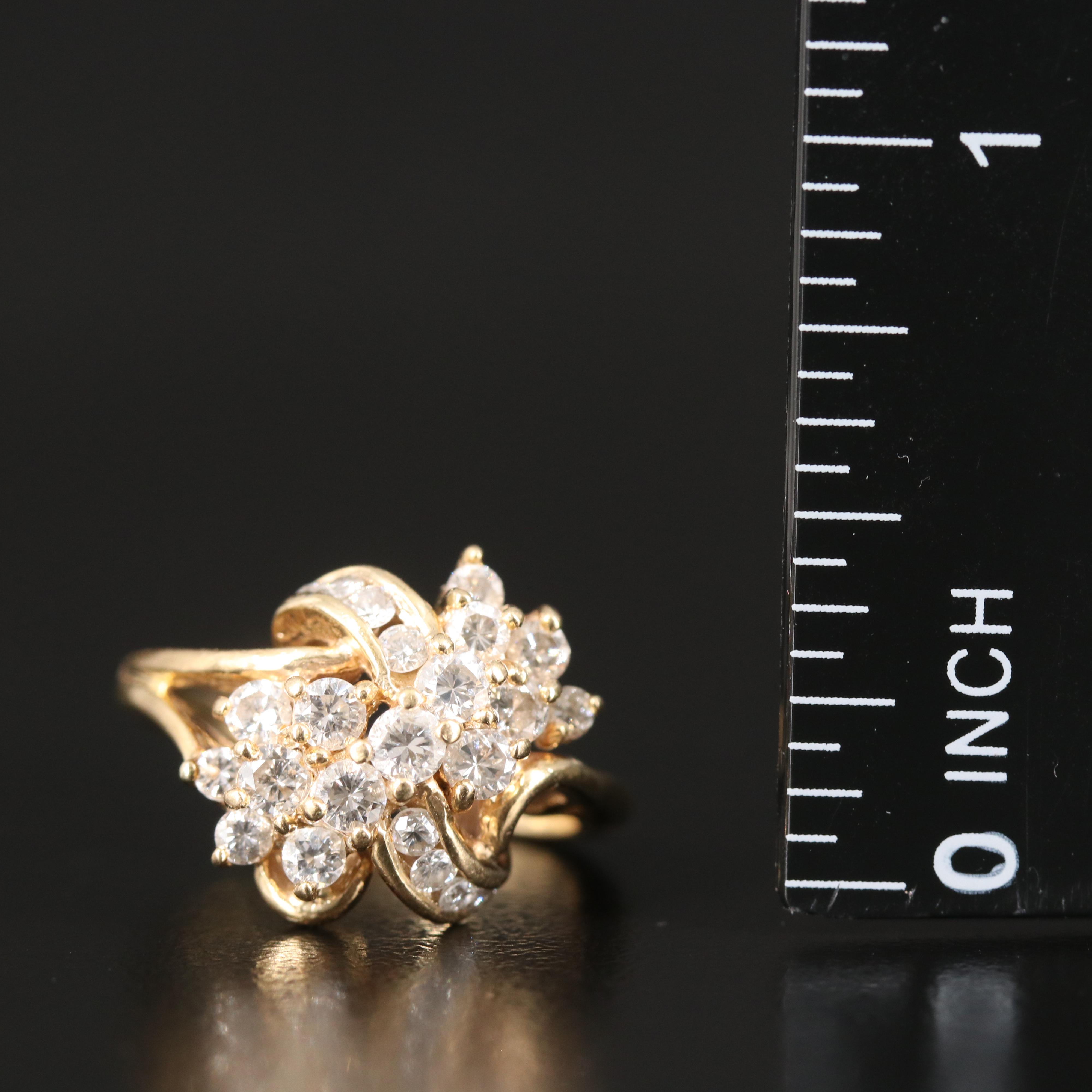 14K 0.96 CTW Diamond Ring