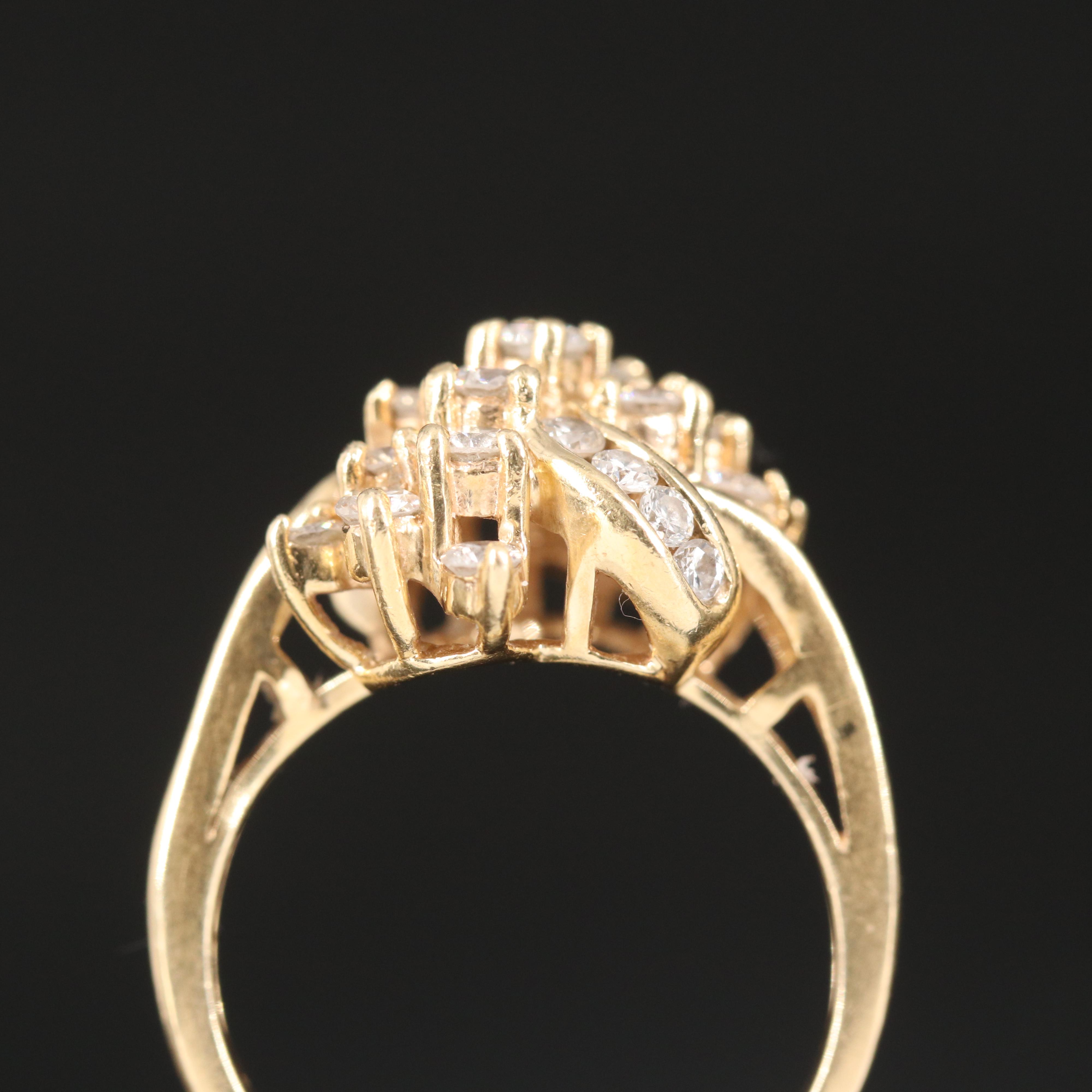 14K 0.96 CTW Diamond Ring