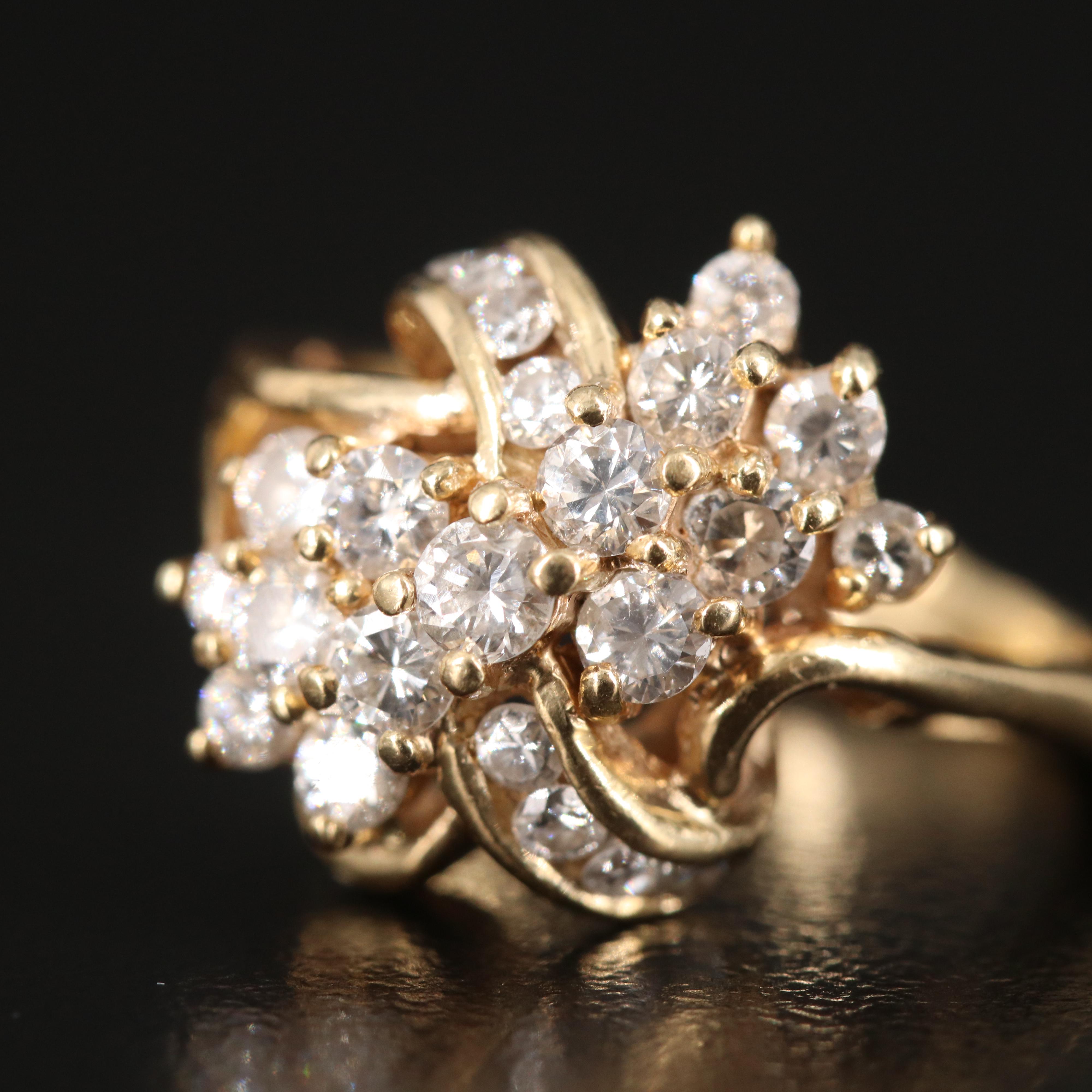 14K 0.96 CTW Diamond Ring