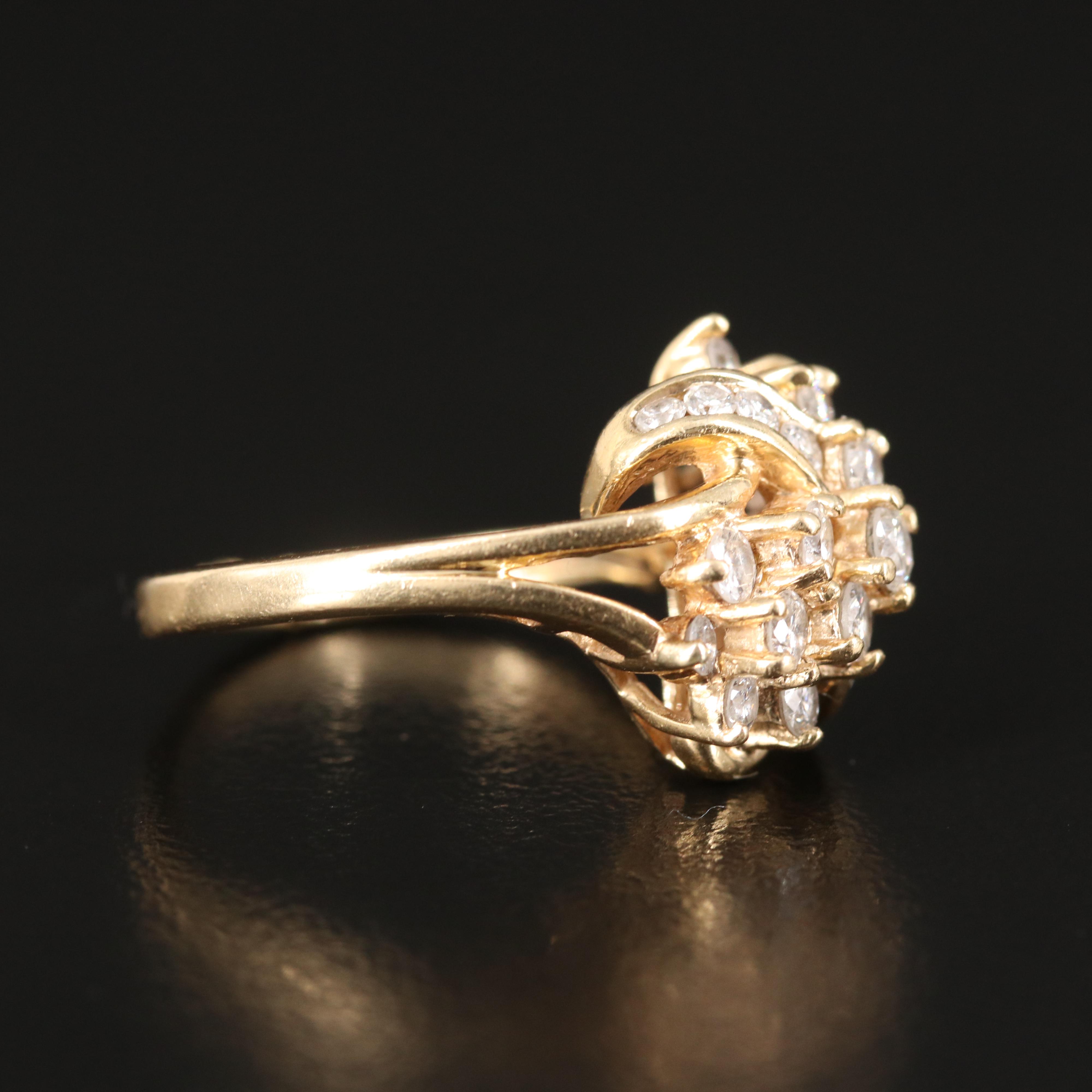 14K 0.96 CTW Diamond Ring