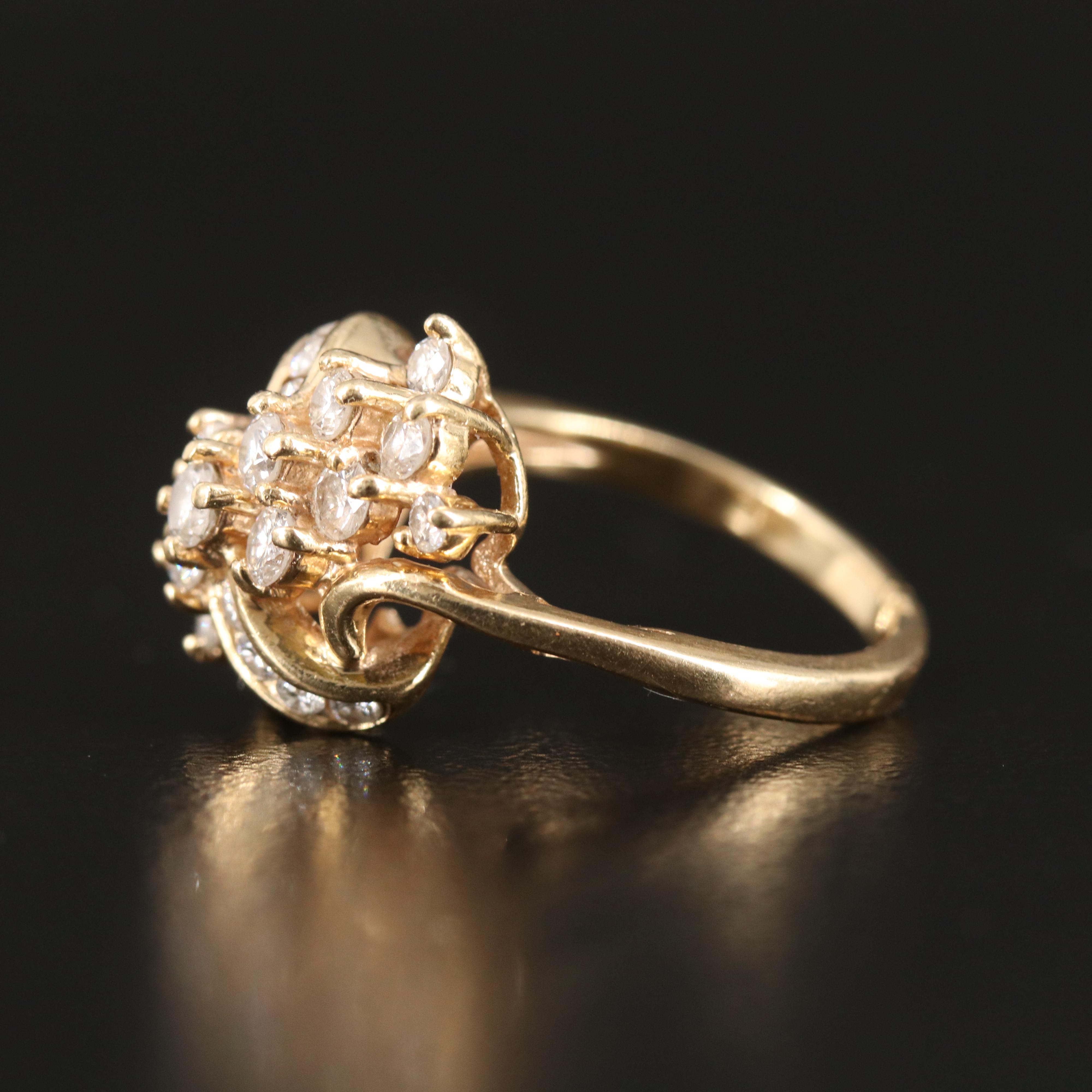 14K 0.96 CTW Diamond Ring