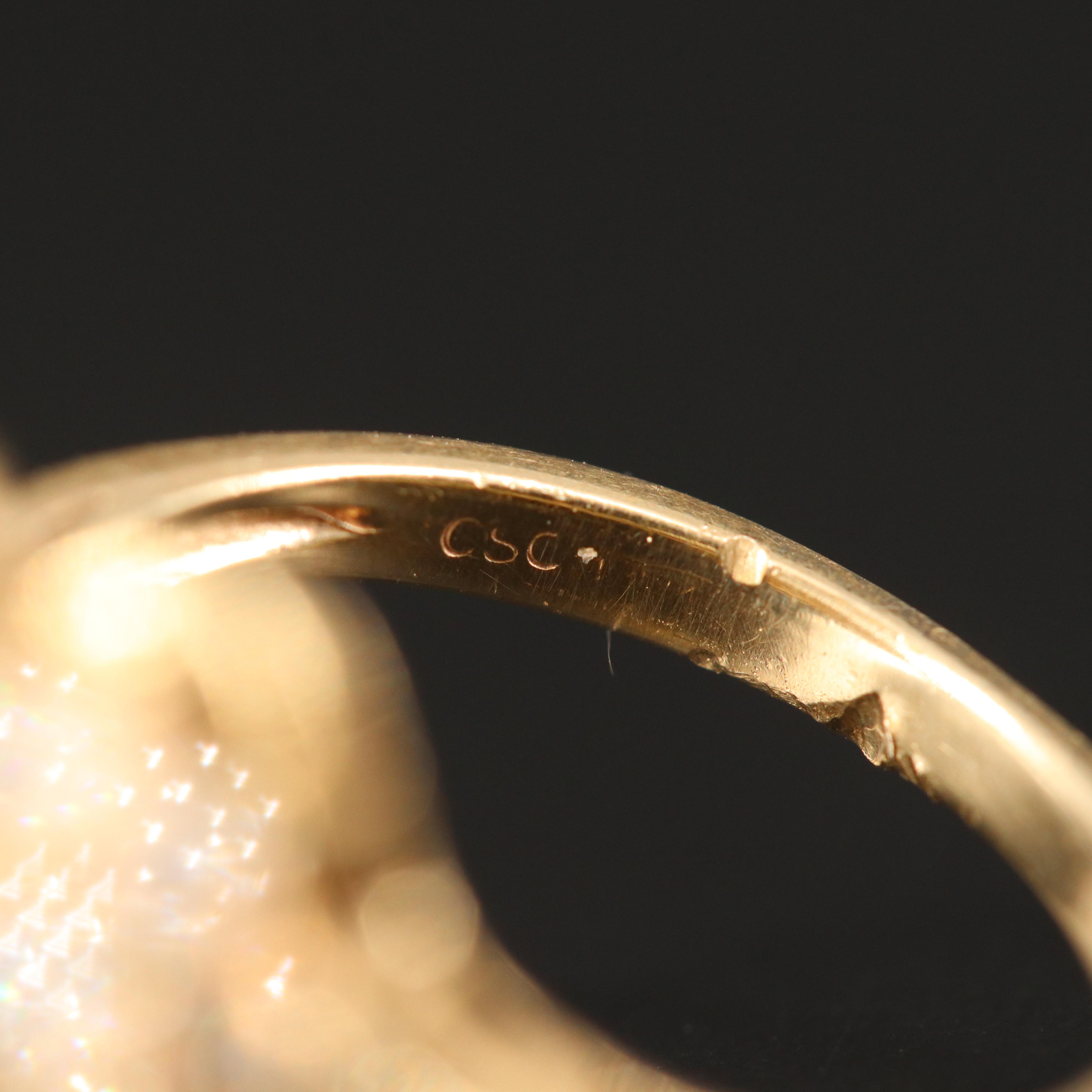 14K 0.96 CTW Diamond Ring