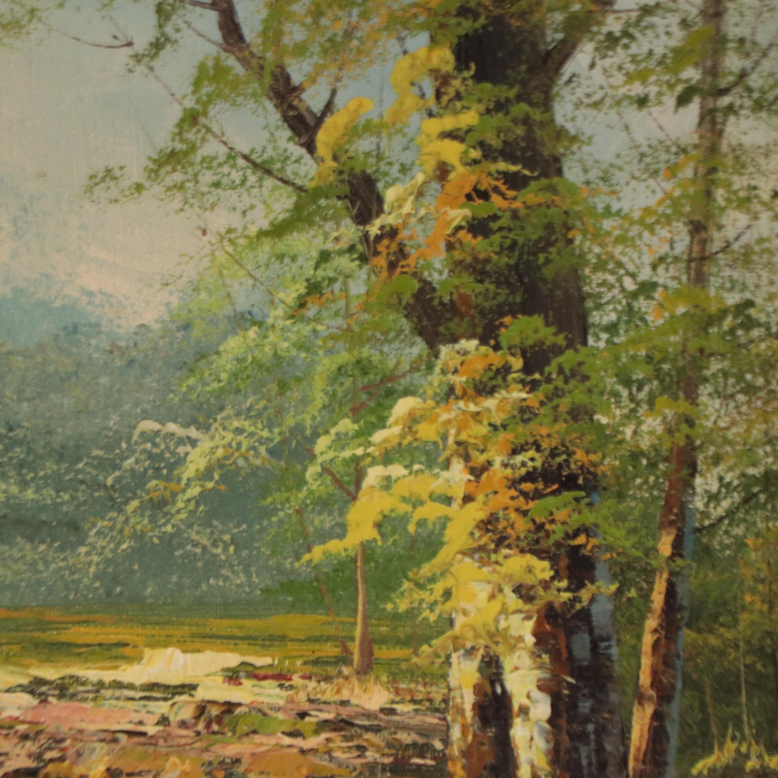 Woodland Landscape Oil Painting