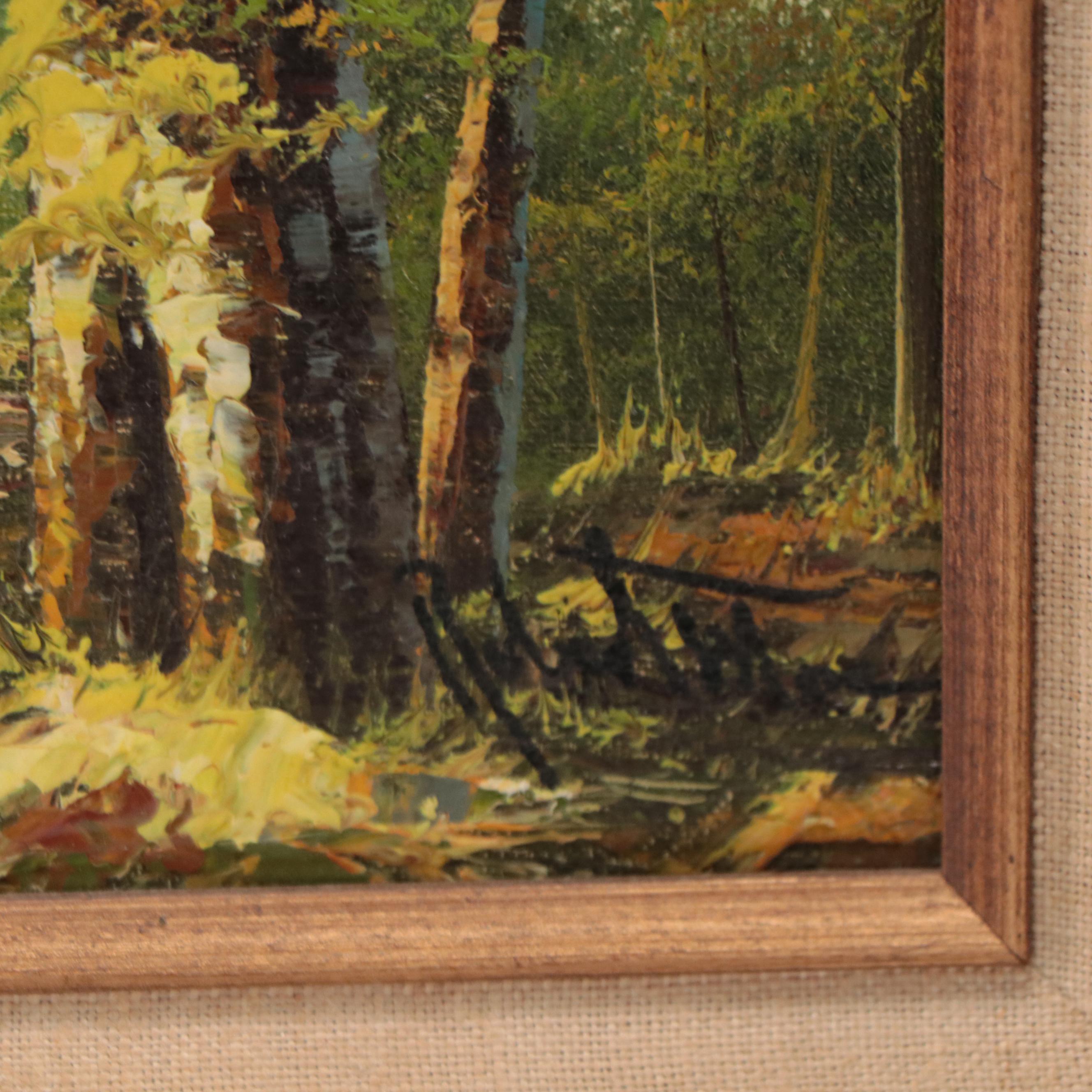 Woodland Landscape Oil Painting
