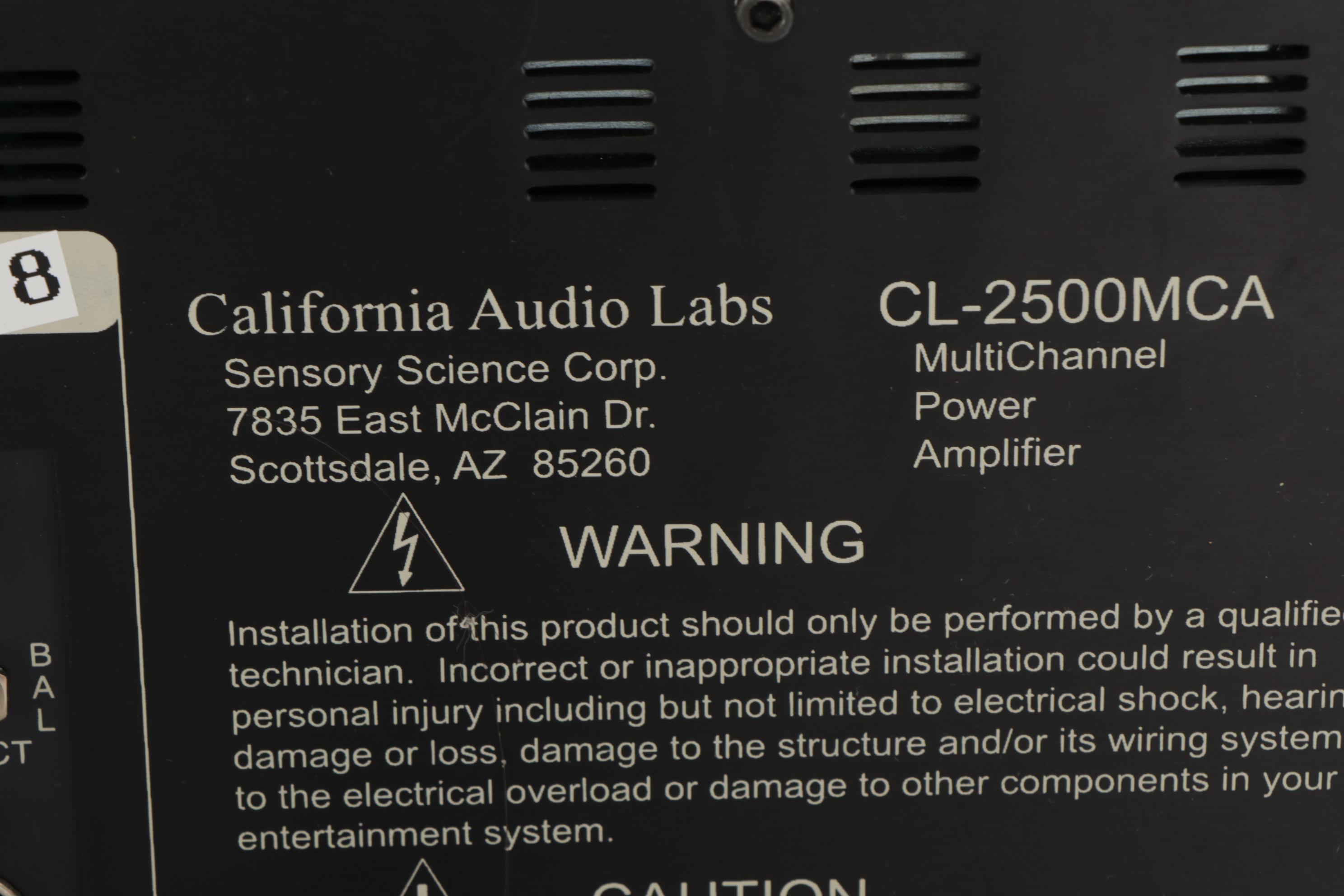 California Audio Labs CL-2500 Series Power Amp, Surround Sound & Video Processor