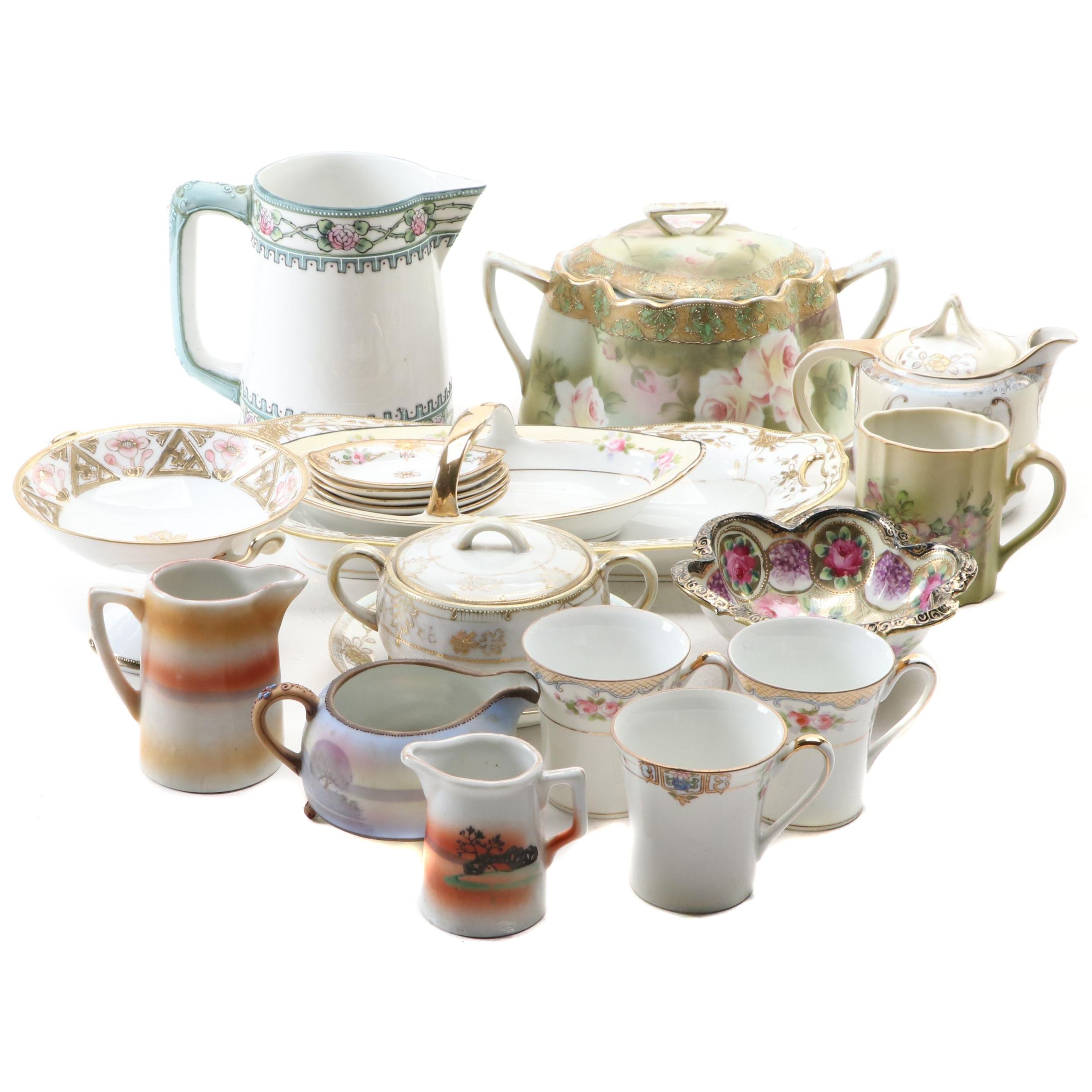 Morimura Brothers and Other Nippon Porcelain Tableware, Early 20th Century