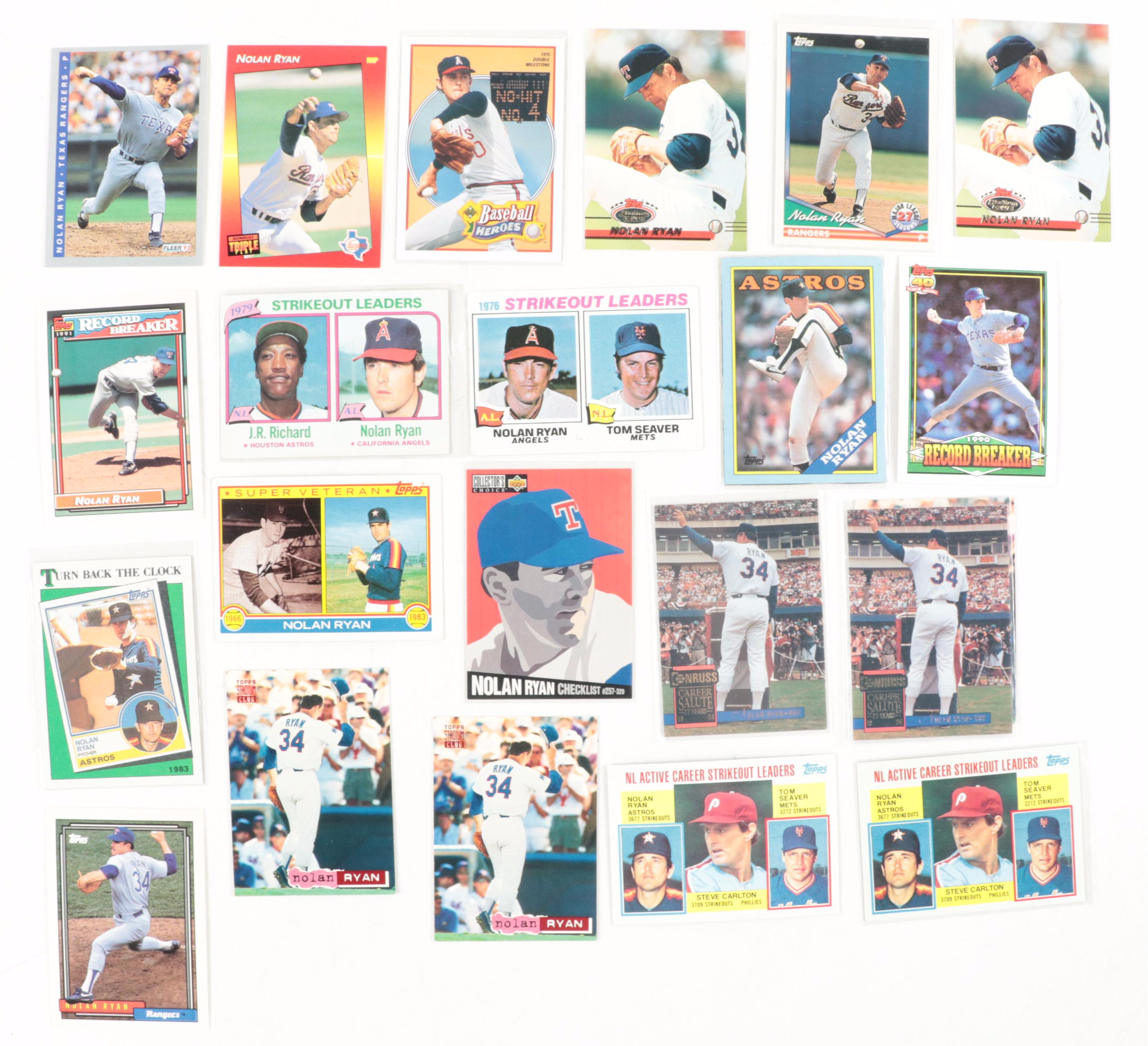 Topps, Other Nolan Ryan Baseball Cards, History Of The Game, More, 1970s–2010s