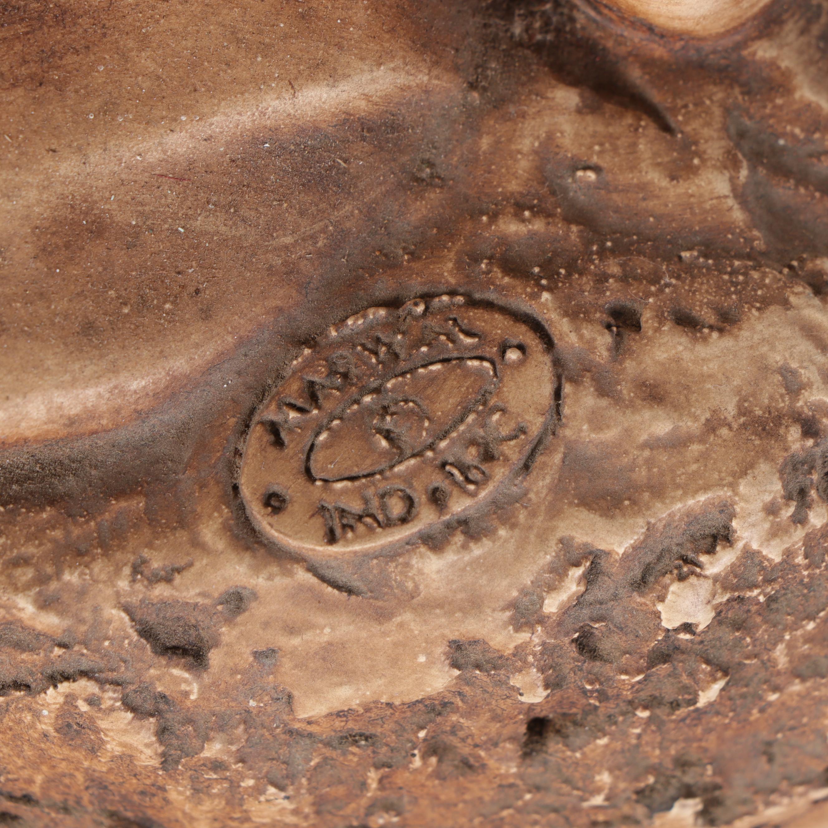 Marwal Industries Chalkware Sculpture of a Man With Rose
