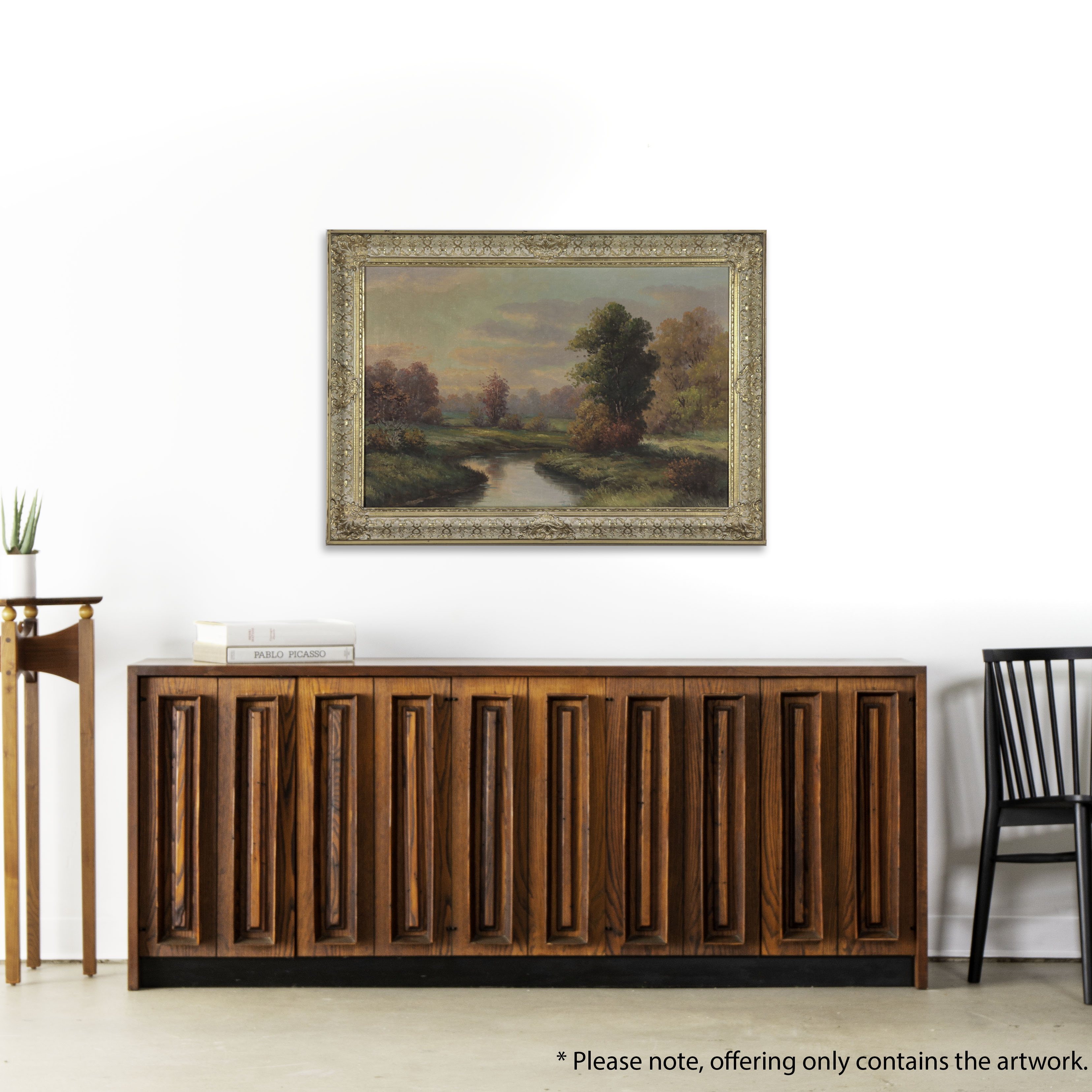 Oil Painting of River Landscape