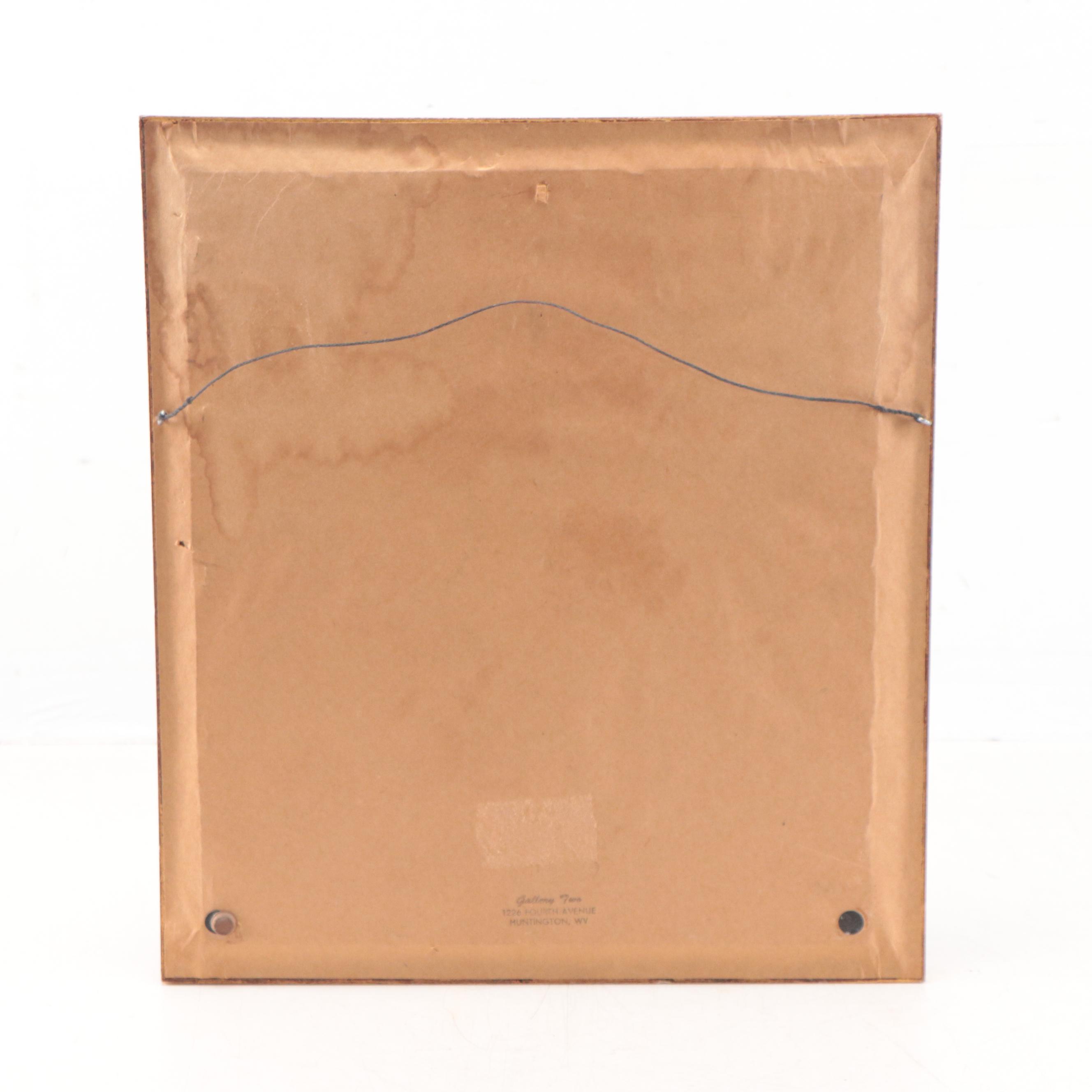 Egyptian Style Acrylic Painting on Papyrus