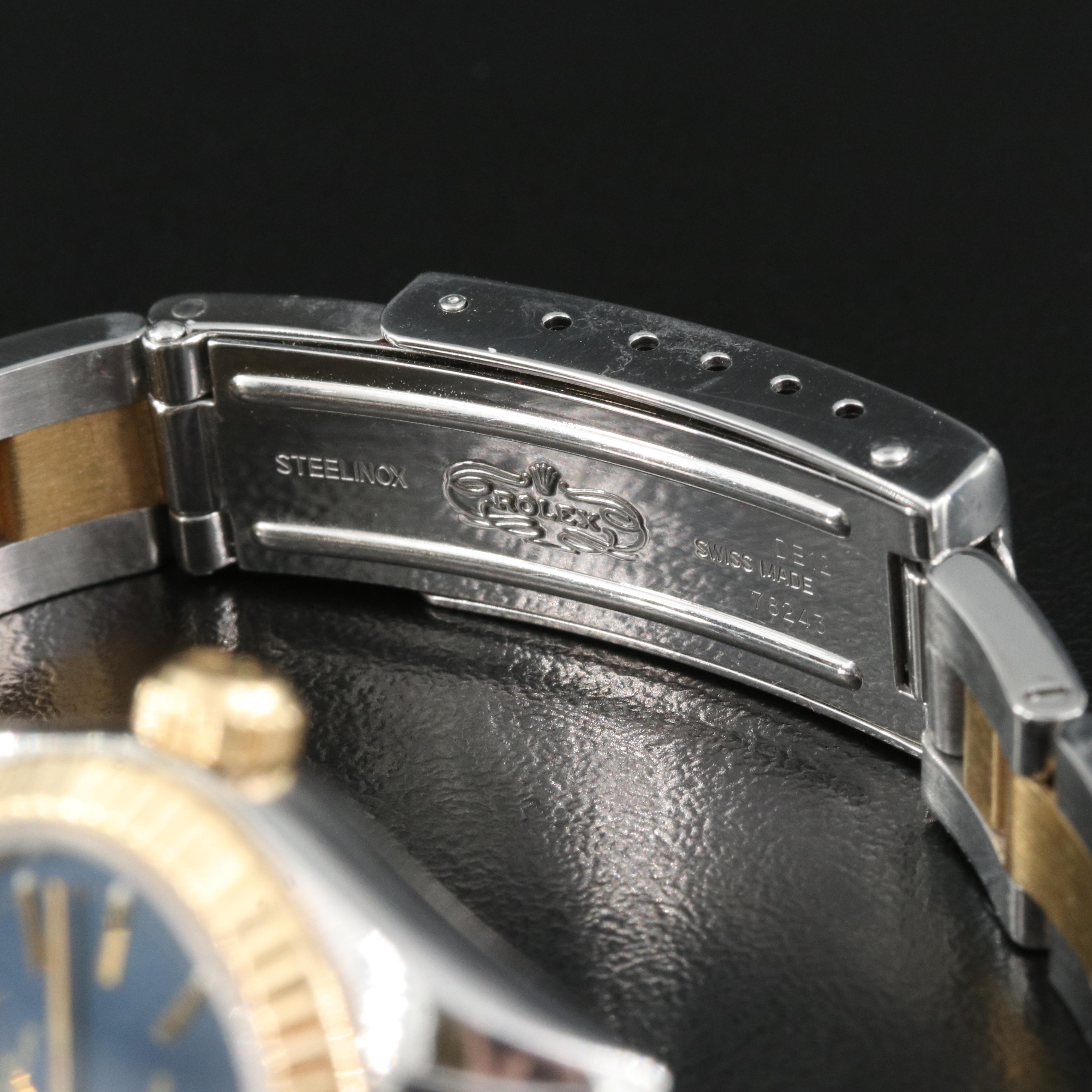 2001 Rolex Oyster Perpetual Blue Dial Watch