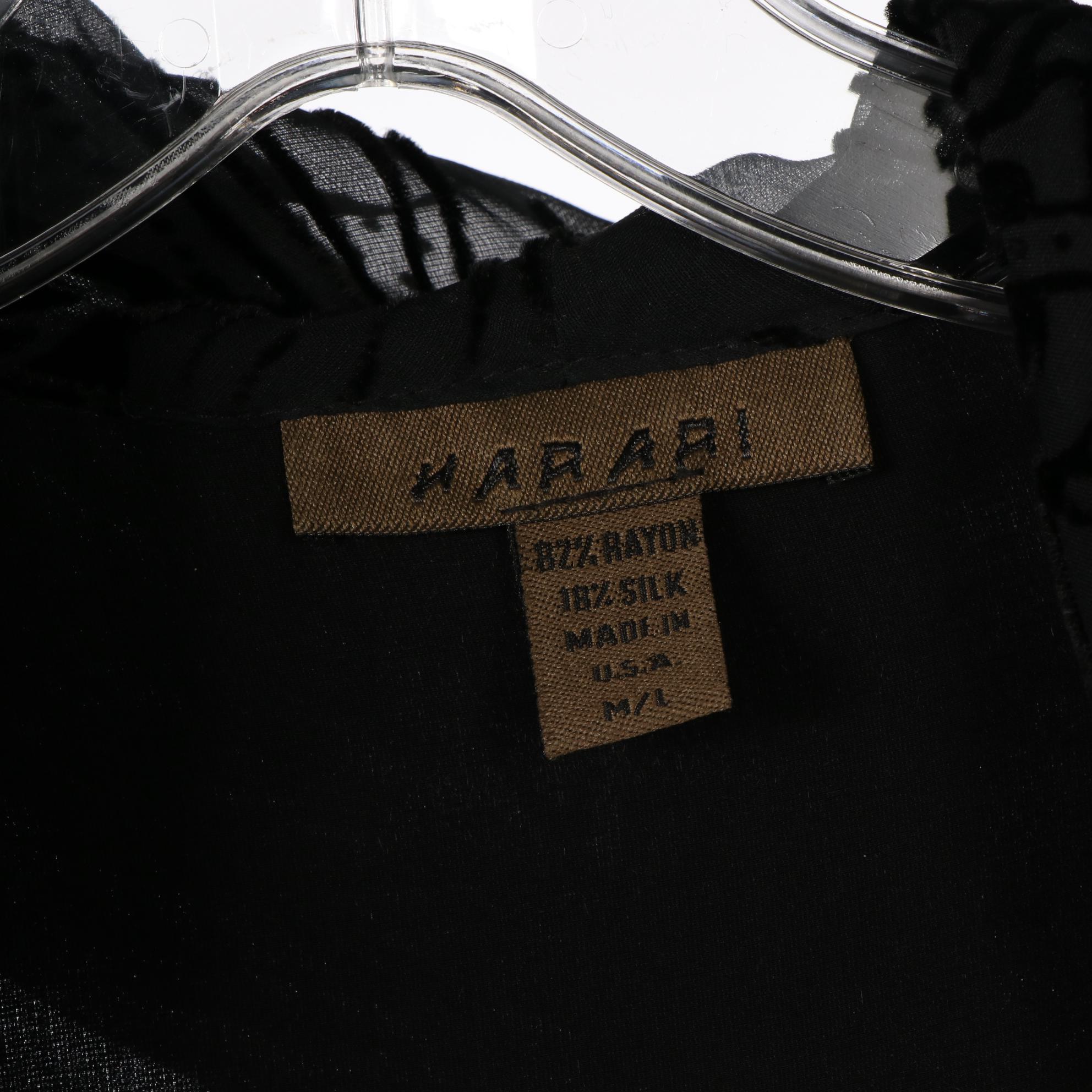 Harari Blouses, Dress, and Jacket in Silk and Velvet