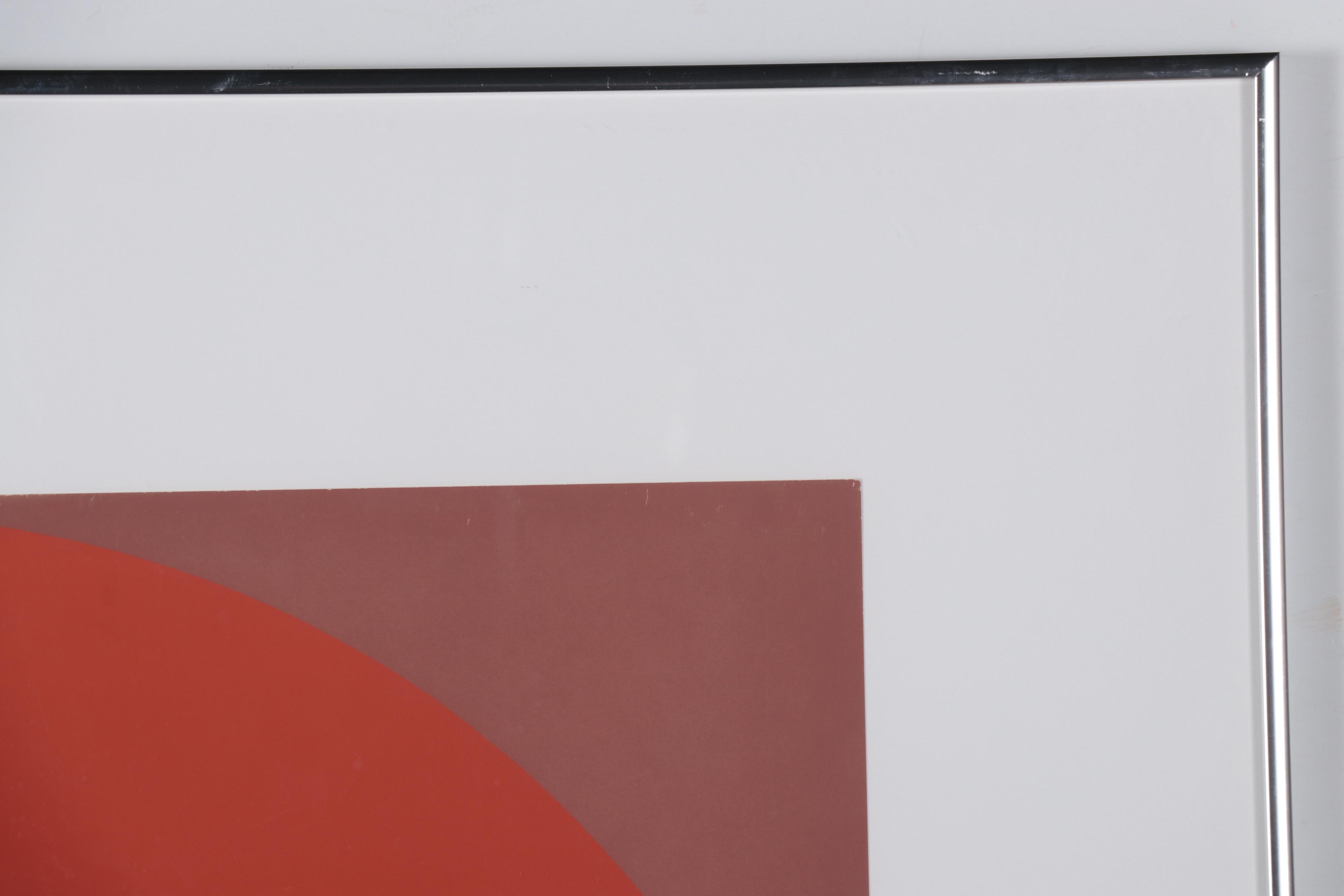 Lothar Quinte Abstract Minimalist Serigraph, Circa 1970