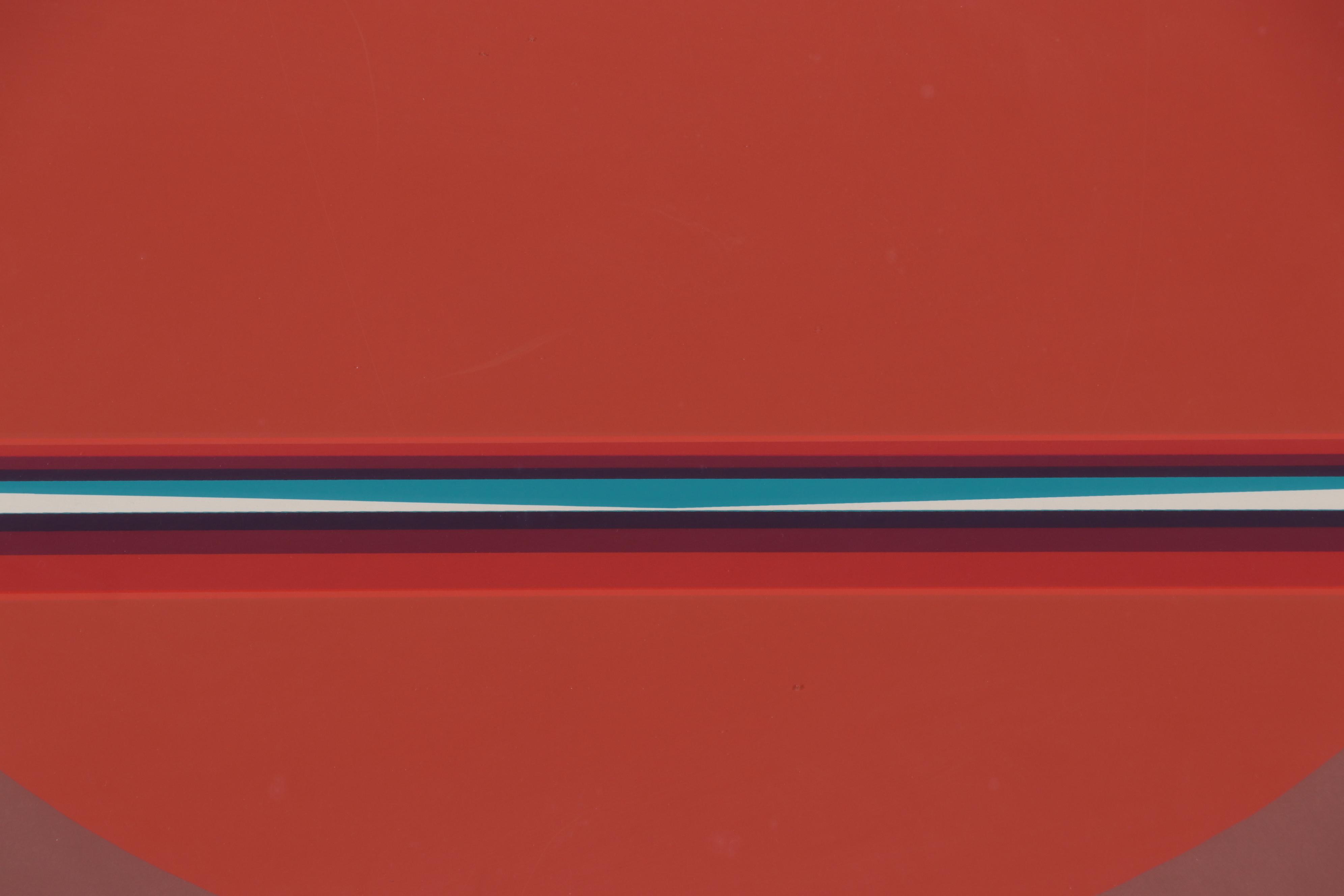 Lothar Quinte Abstract Minimalist Serigraph, Circa 1970