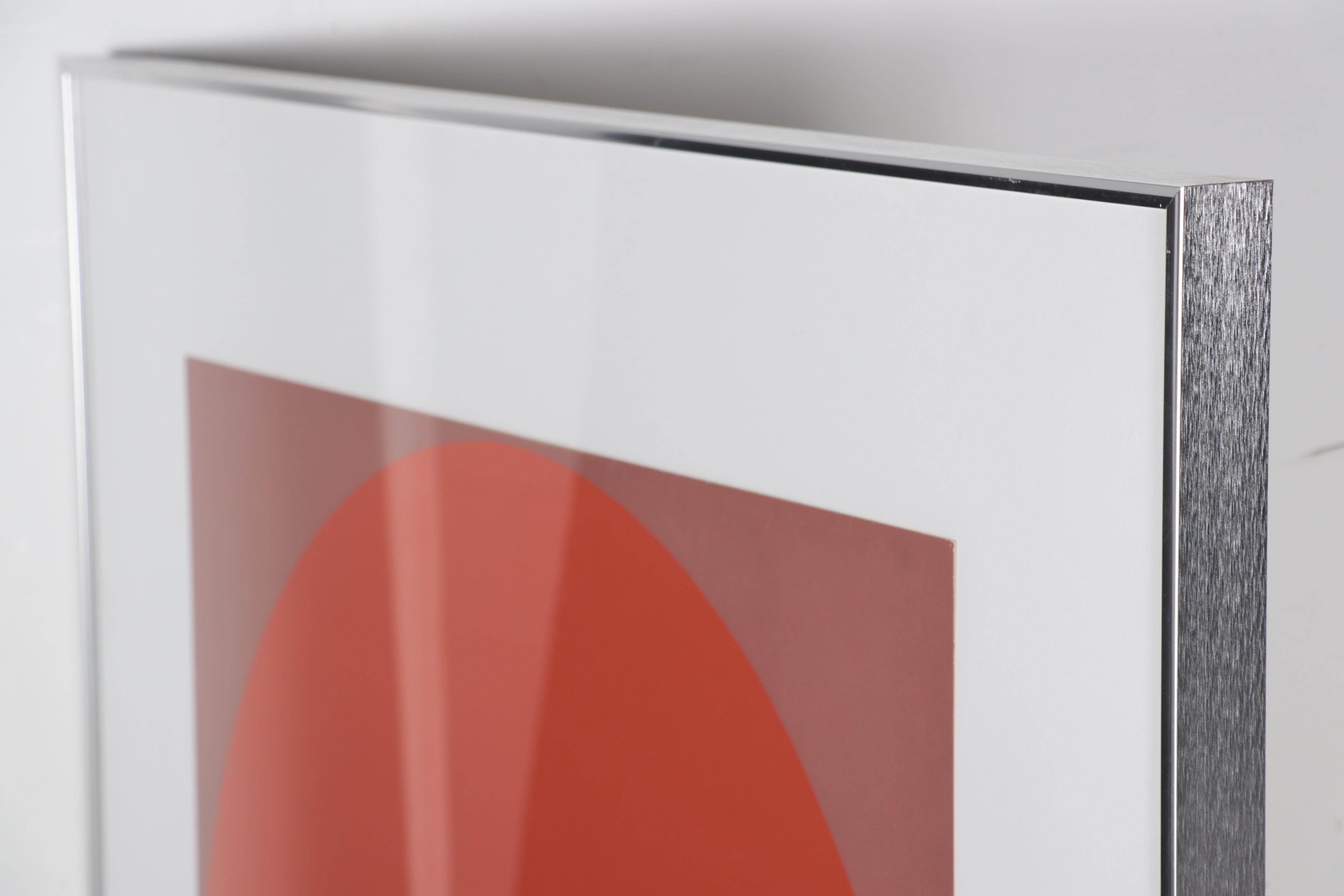 Lothar Quinte Abstract Minimalist Serigraph, Circa 1970