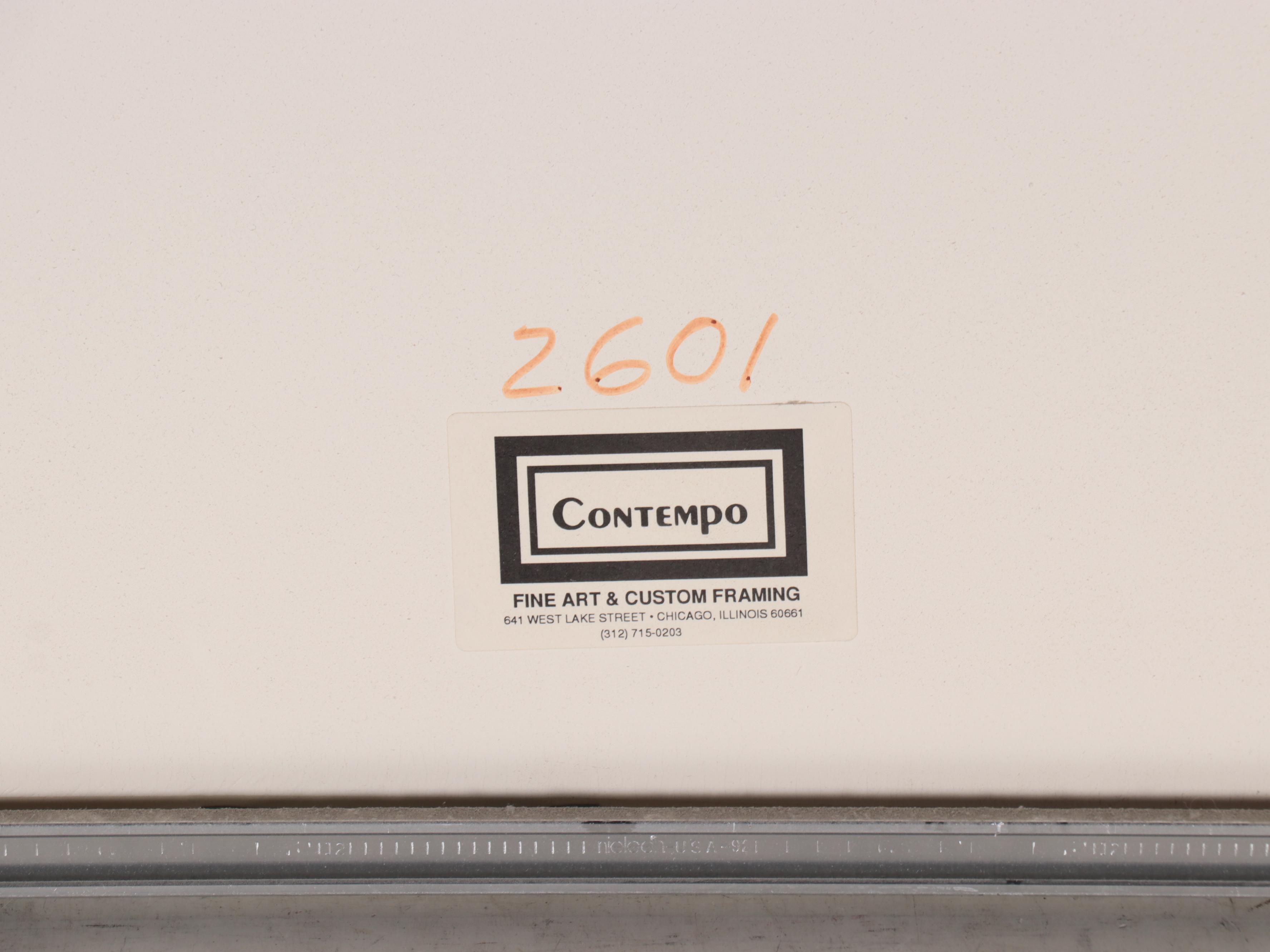 Lothar Quinte Abstract Minimalist Serigraph, Circa 1970