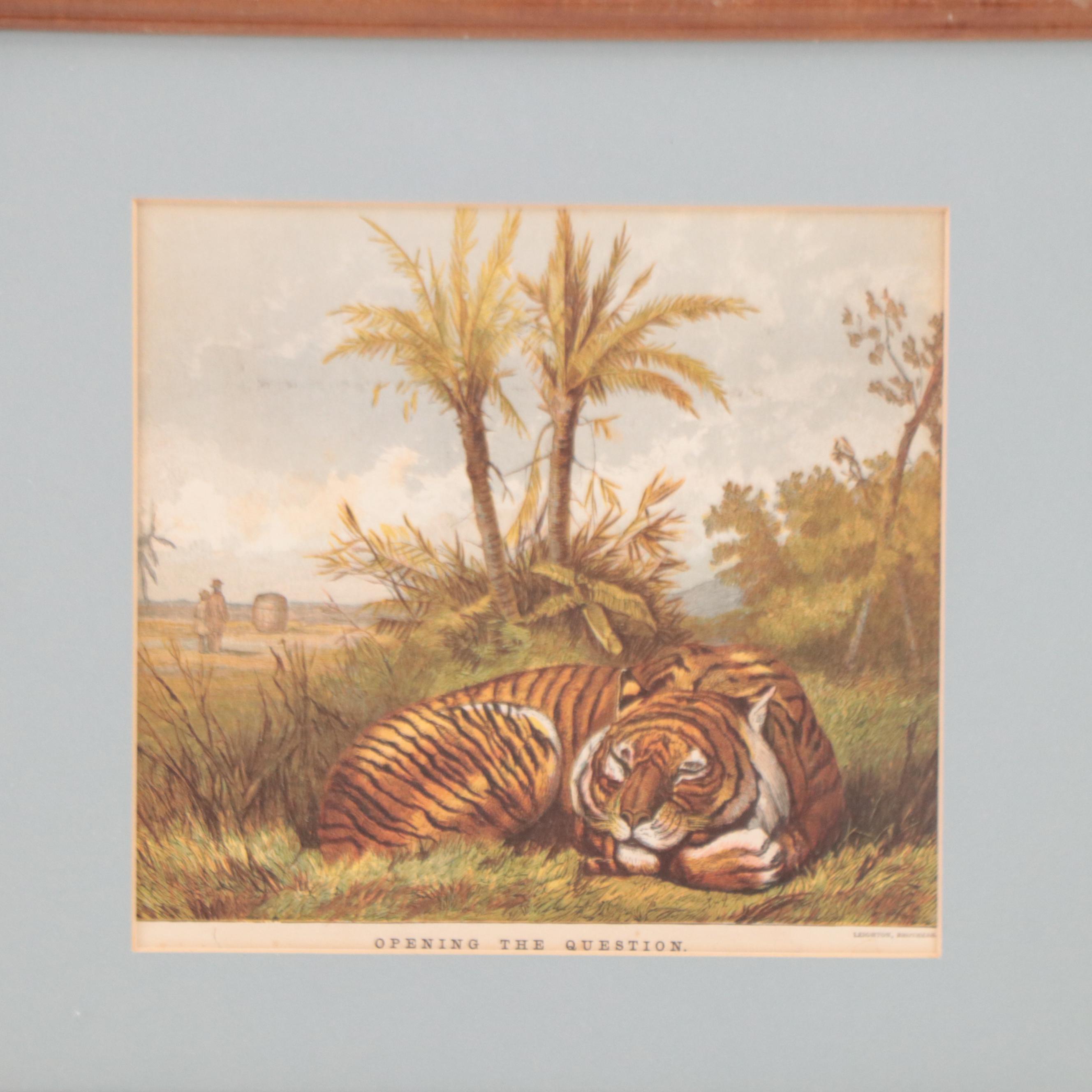 Leighton Brothers Hand-Colored Wood Engravings