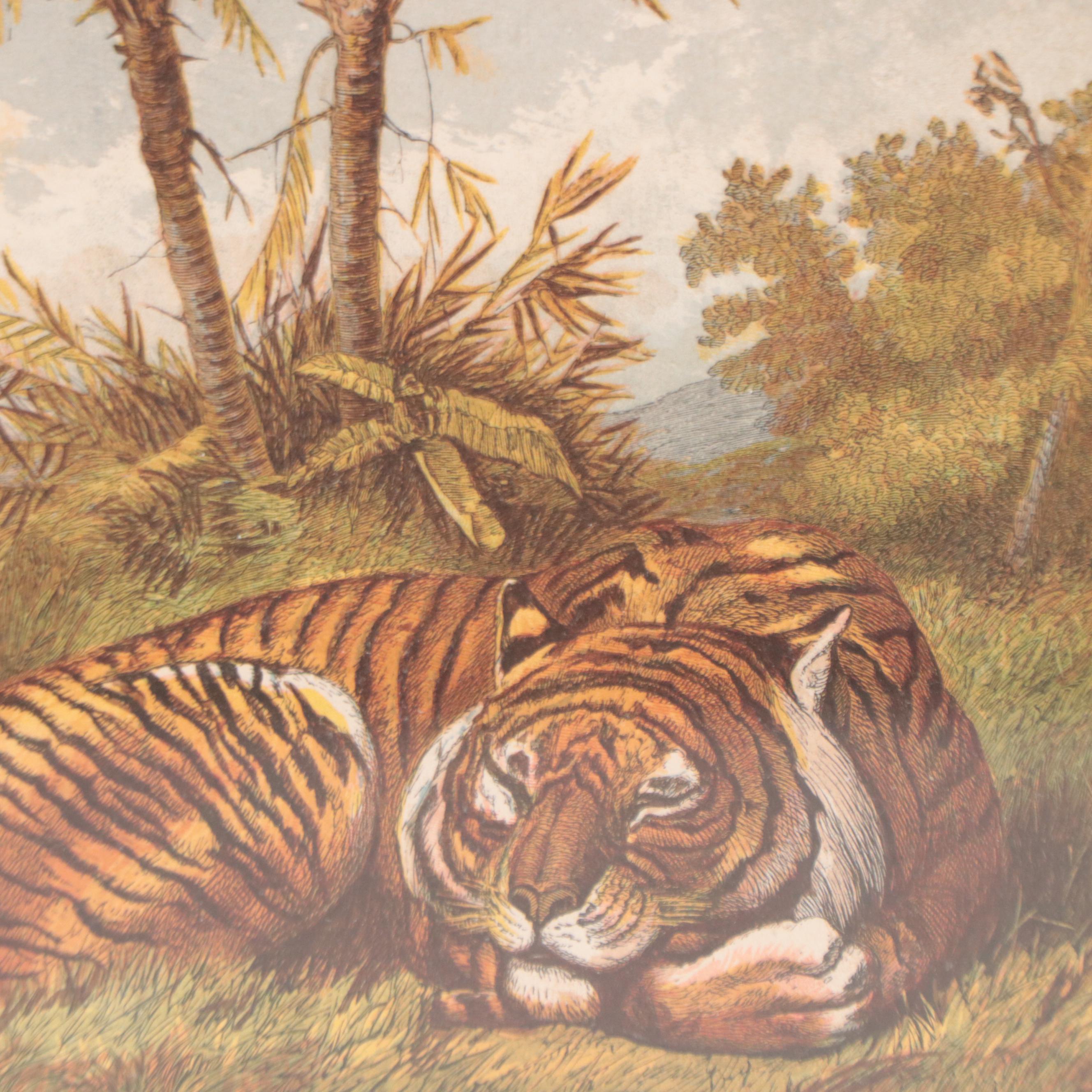 Leighton Brothers Hand-Colored Wood Engravings