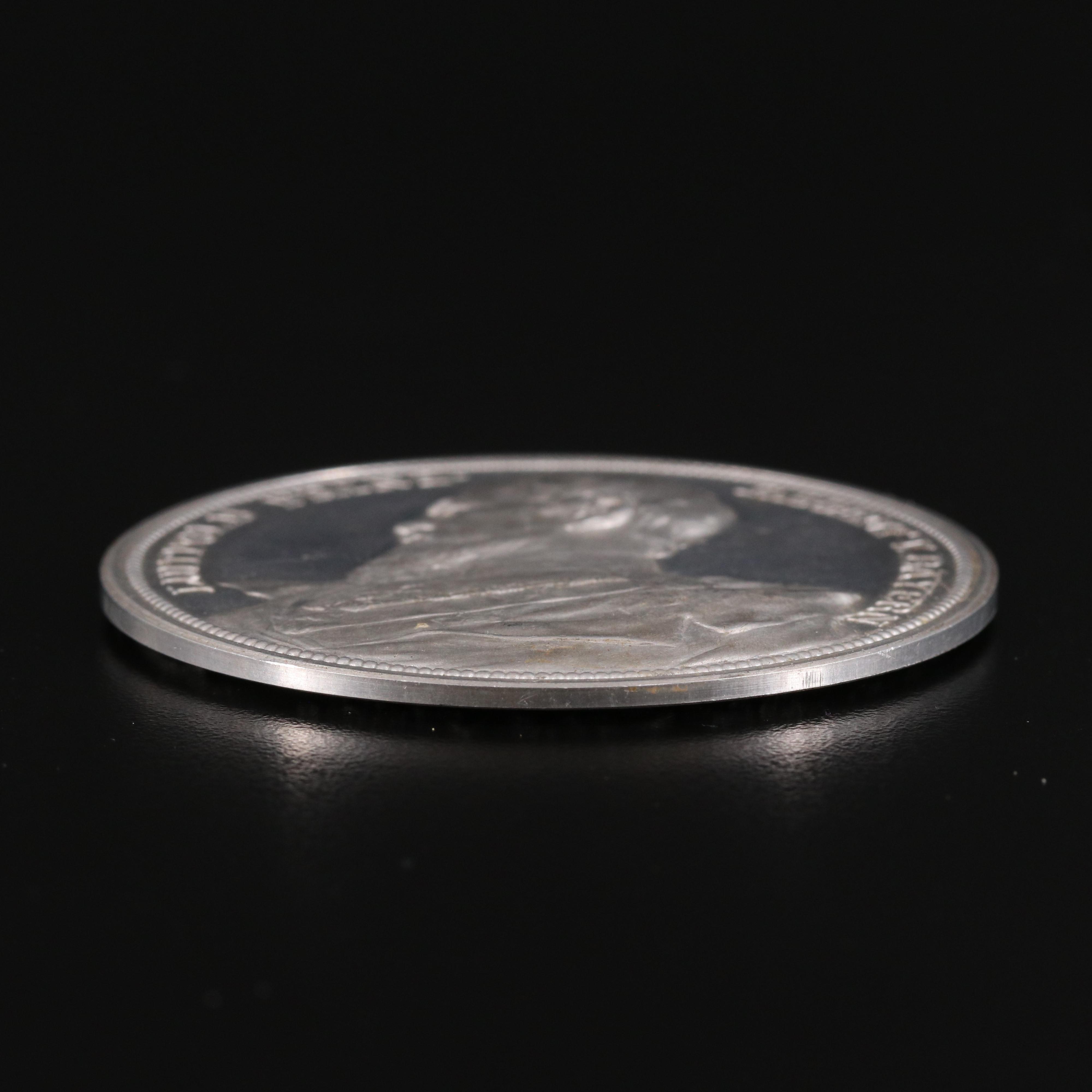 1896 Bavaria Prince Luitpold Aluminum Medal