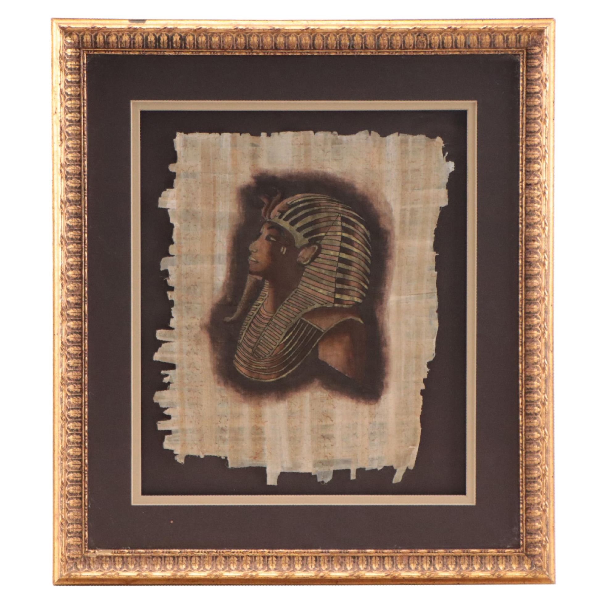 Egyptian Style Acrylic Painting on Papyrus