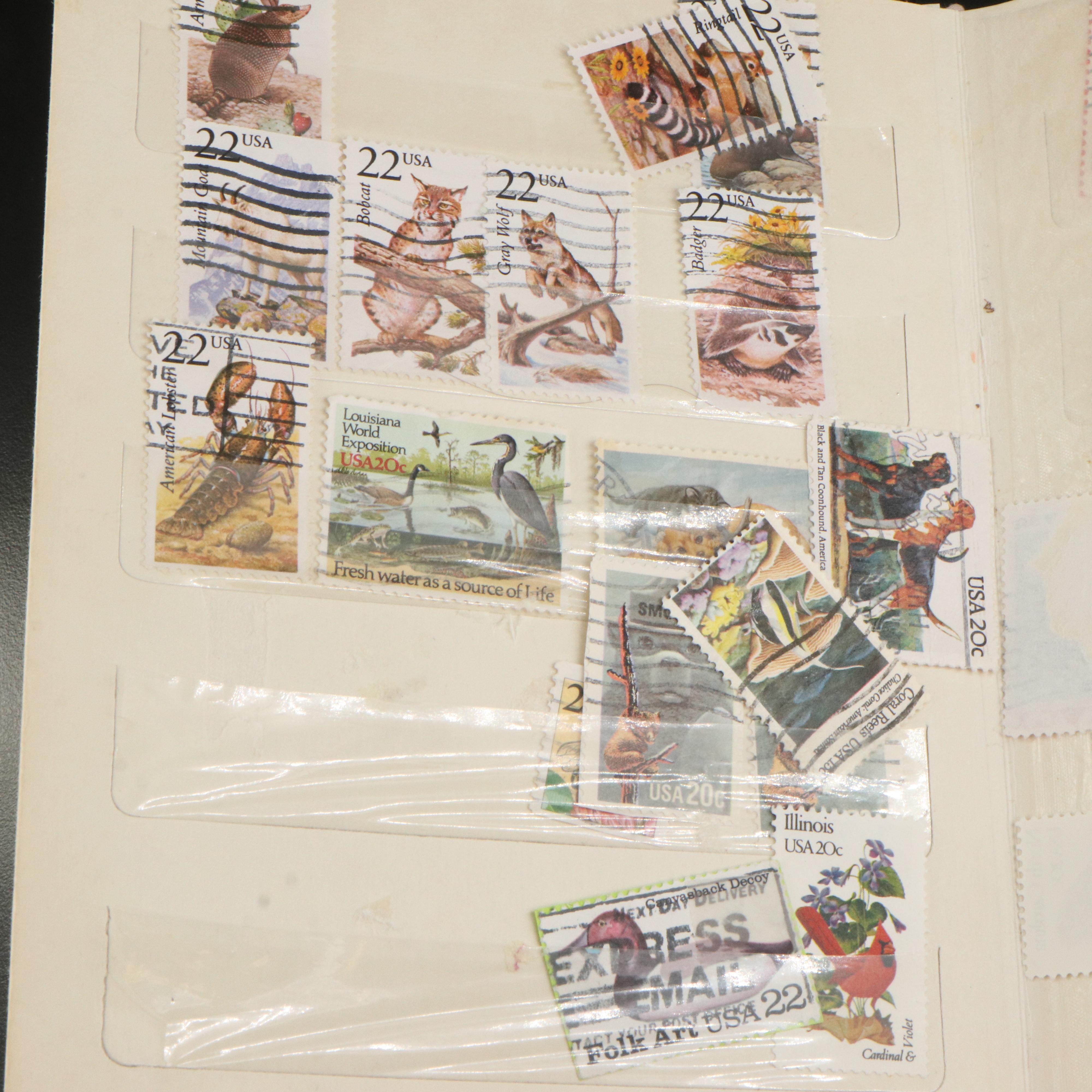 Postage Stamp Album and Stamp Stock Pages