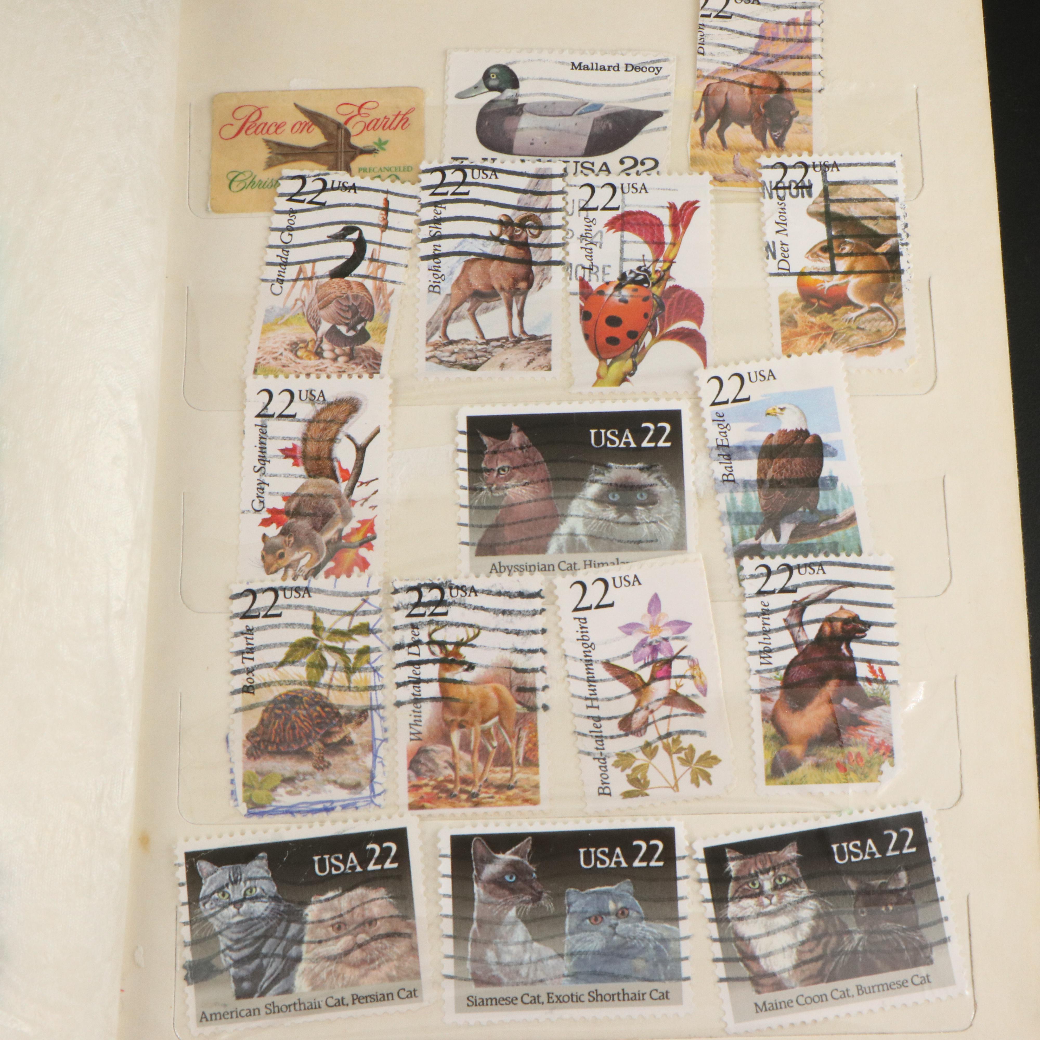 Postage Stamp Album and Stamp Stock Pages