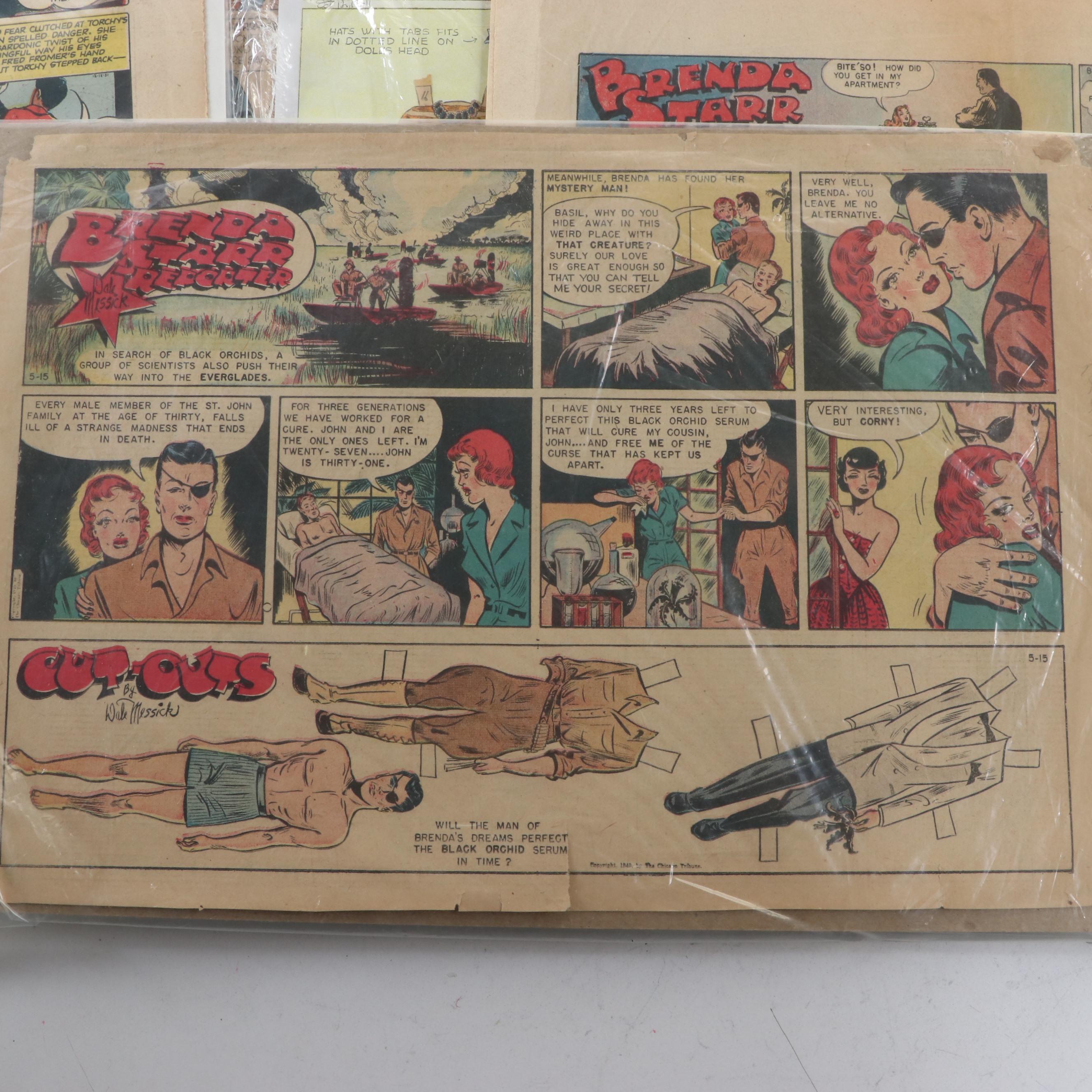 Peaky Blinders, Flash Gordon and More Uncut Newspaper Paper Dolls, Mid-20th C.